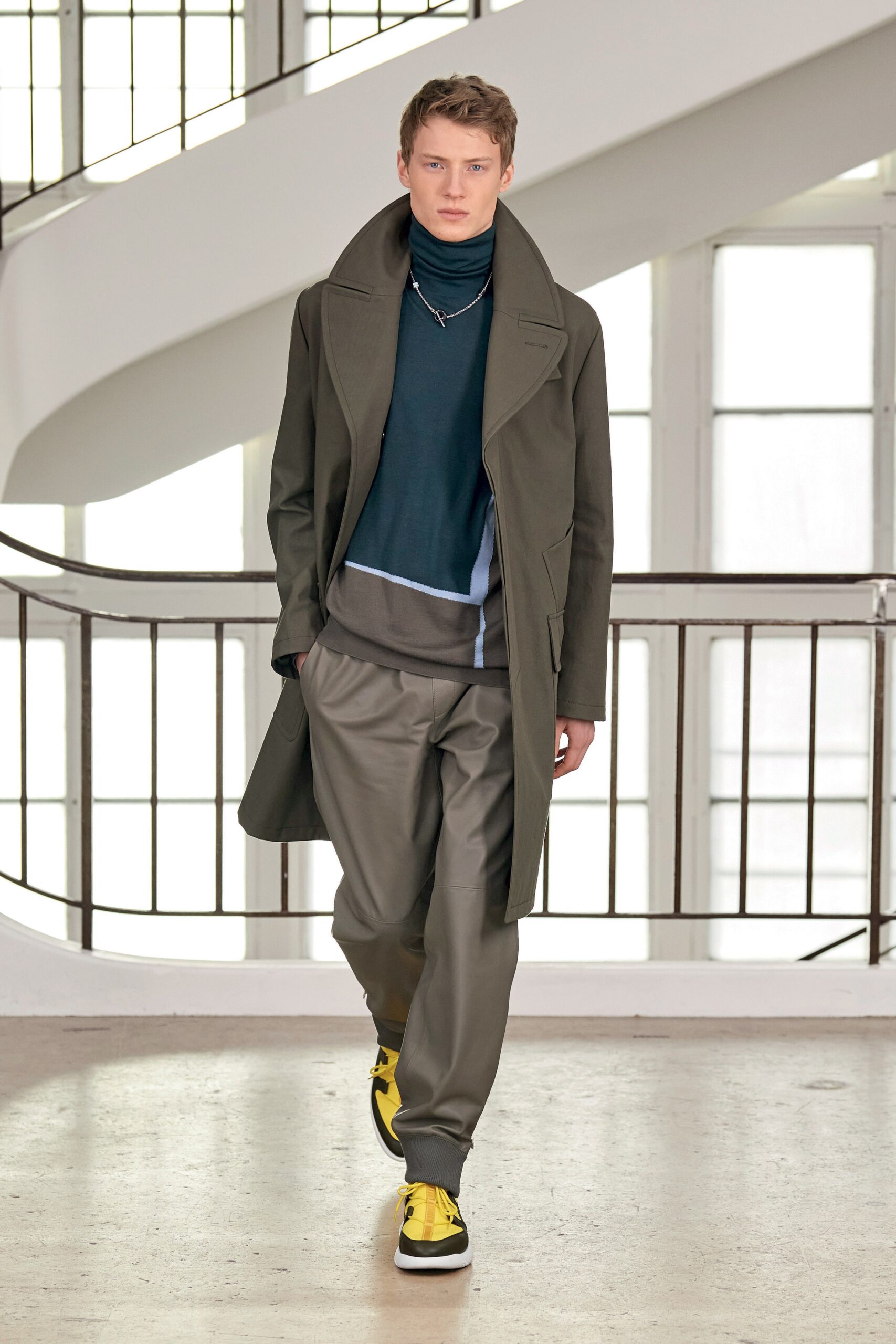 Hermès F/W 21 Menswear Look 1