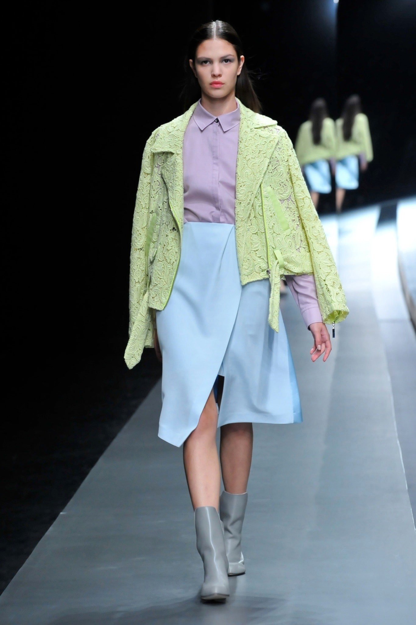 Hanae Mori Manuscrit Tokyo F/W 15 Look 48