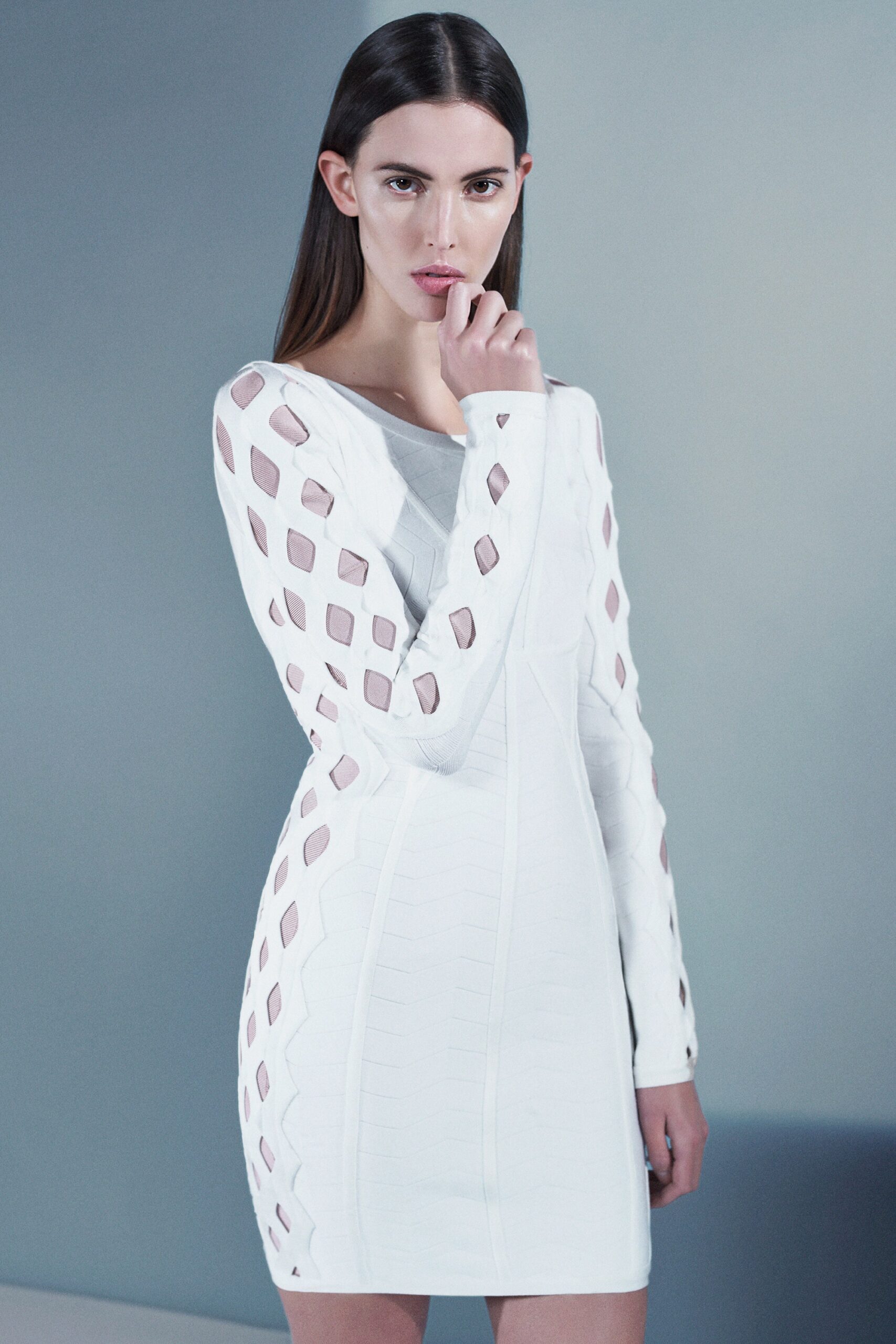 Hervé Léger by Max Azria F/W 16 Look 17