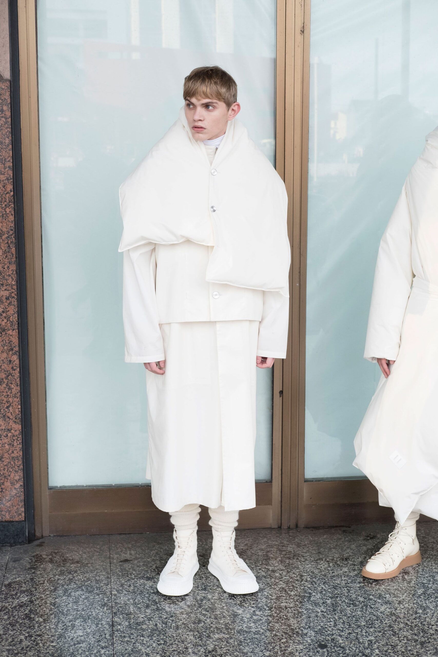Jil Sander F/W 18 Menswear Look 1