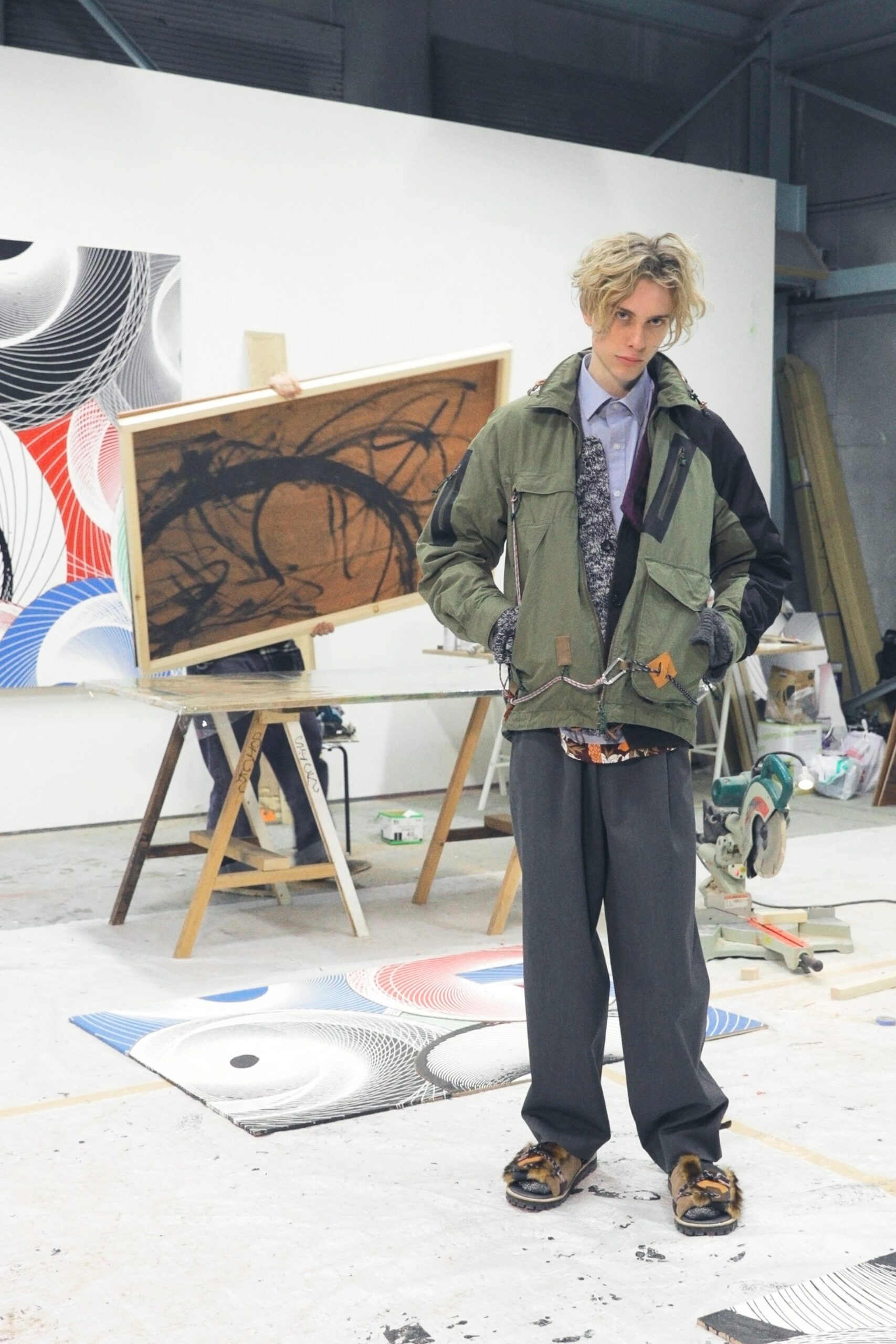 Kolor F/W 19 Menswear Look 4