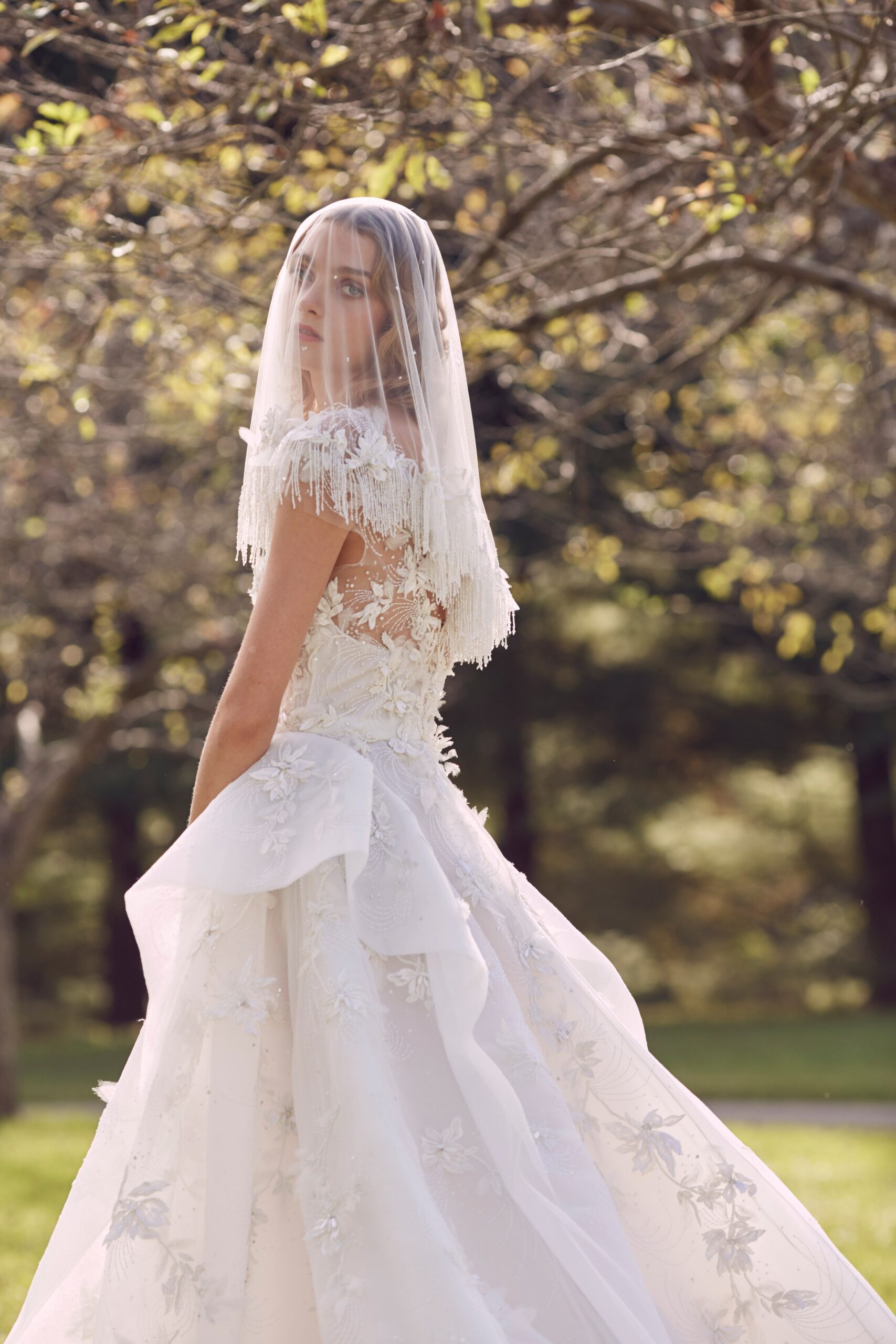 Marchesa F/W 19 Bridal Look 1