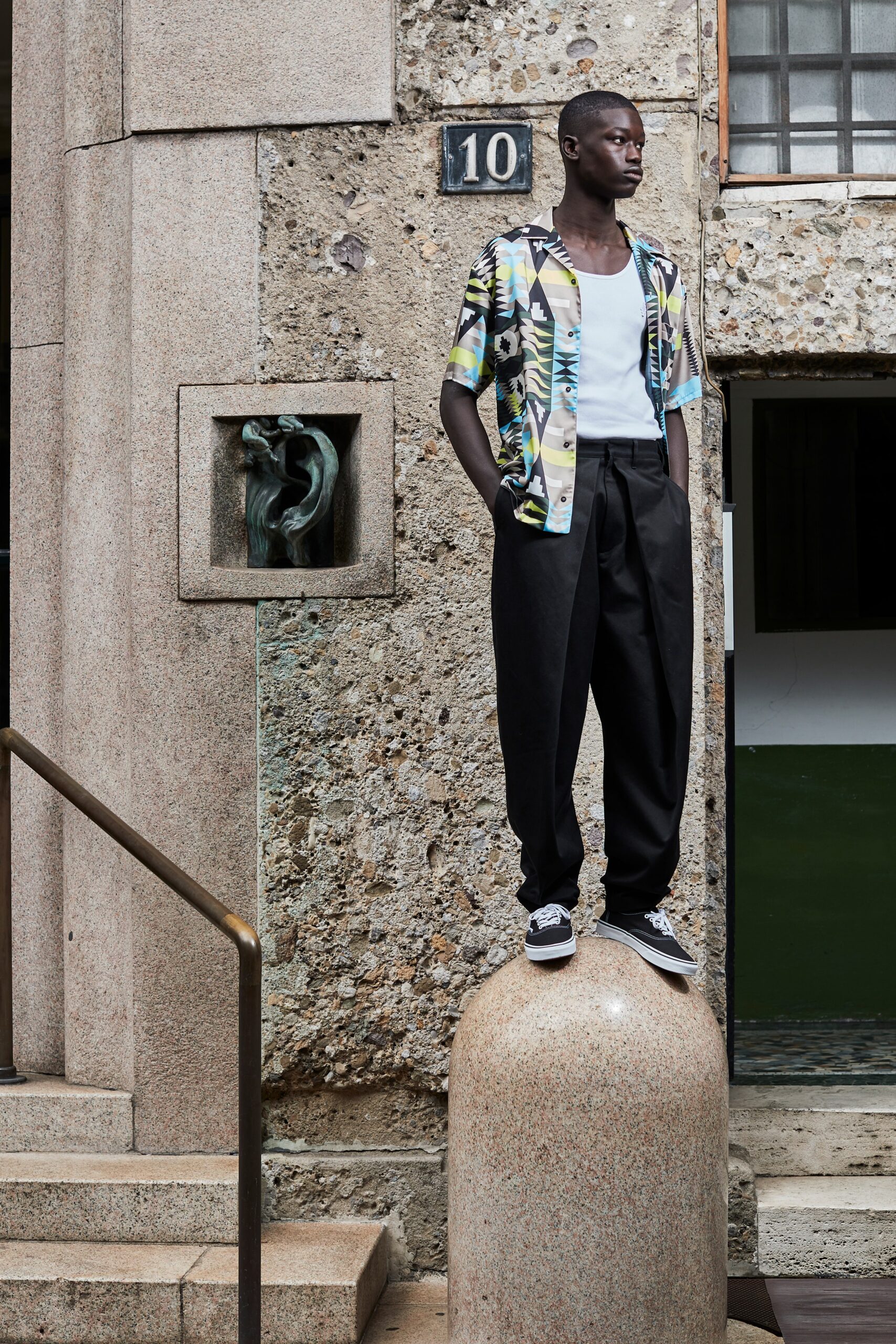 Marcelo Burlon County of Milan S/S 21 Menswear Look 1