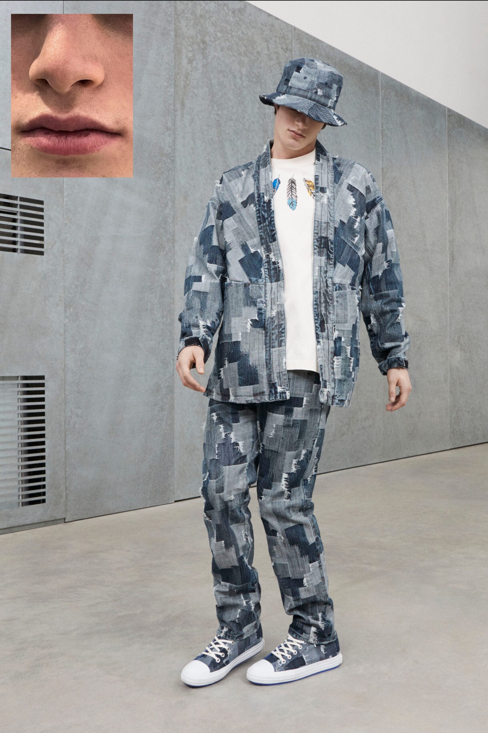 Marcelo Burlon County of Milan F/W 22 Menswear Look 13
