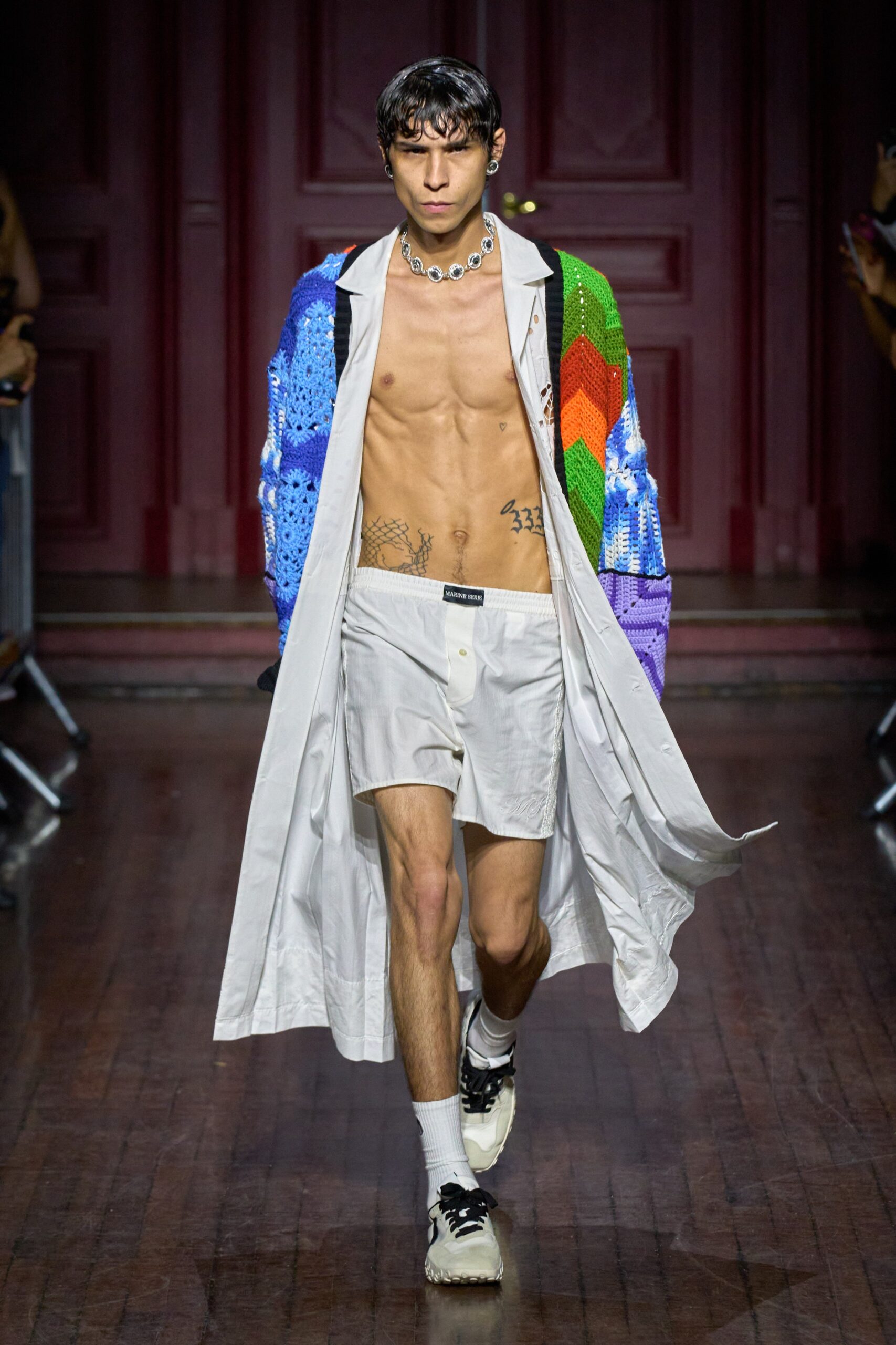 Marine Serre S/S 24 Menswear Look 17