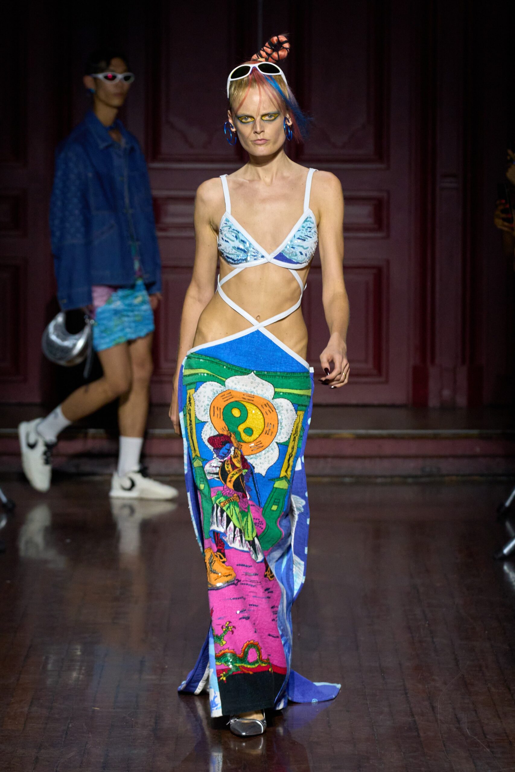 Marine Serre S/S 24 Menswear Look 24