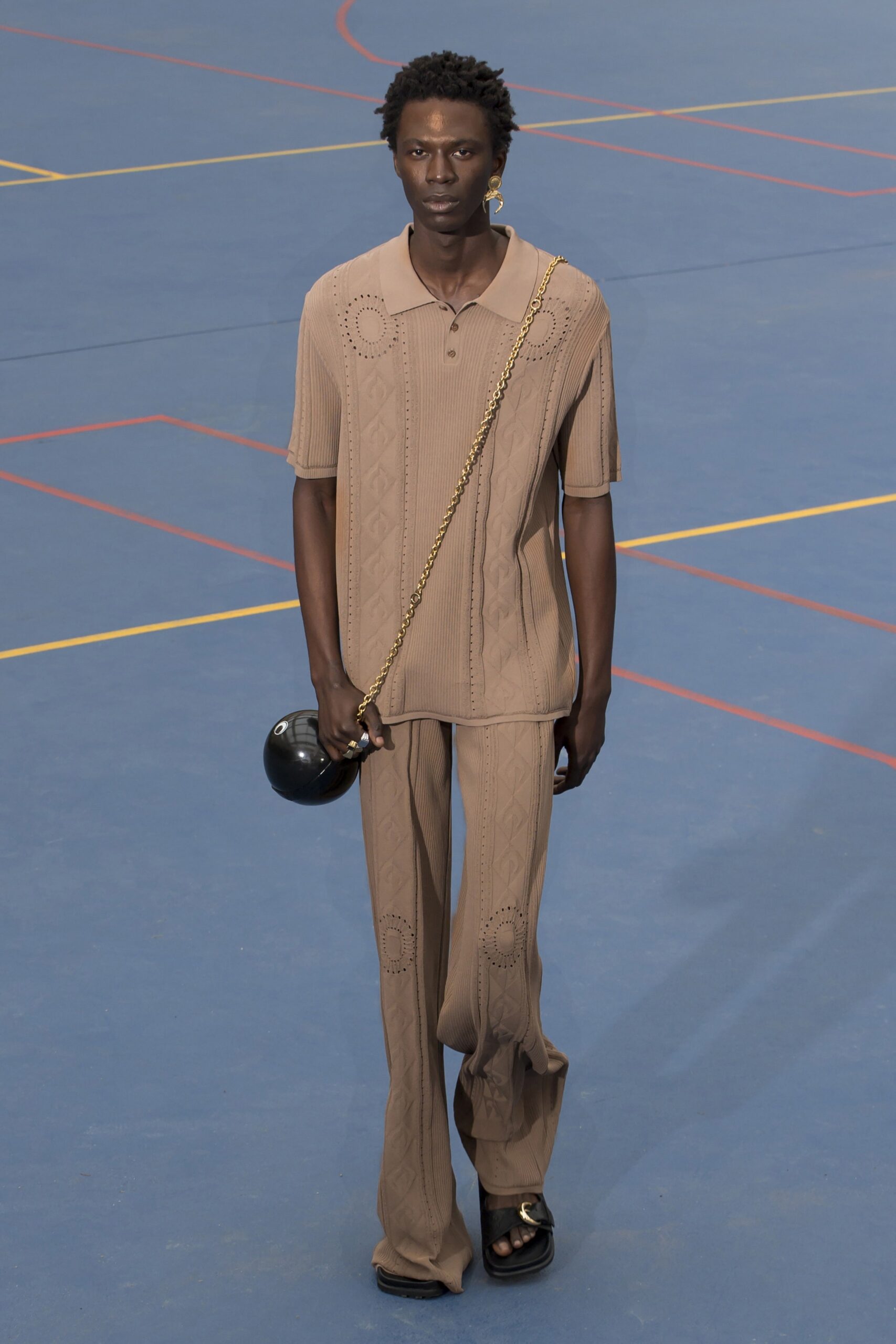 Marine Serre S/S 23 Menswear Look 45