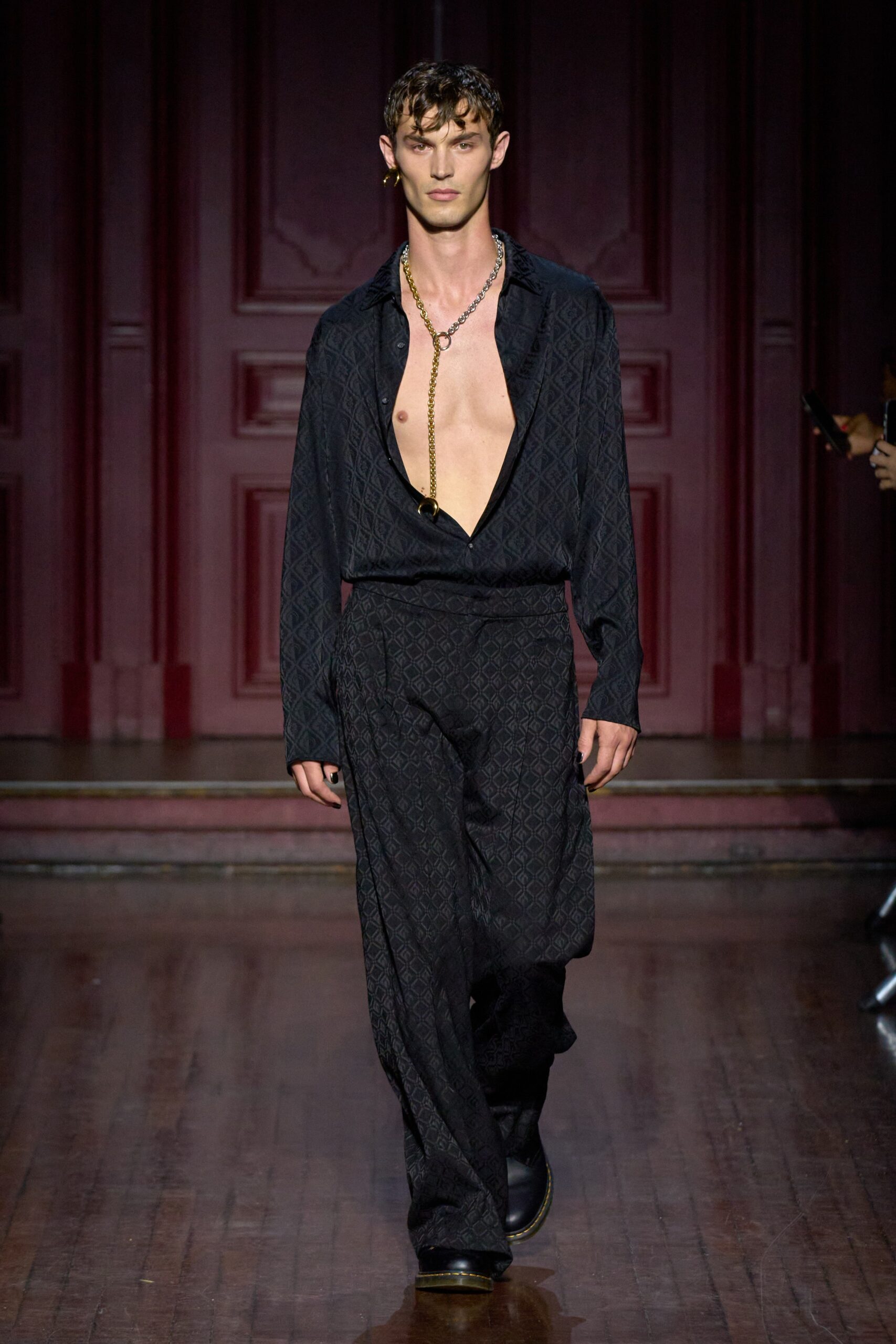 Marine Serre S/S 24 Menswear Look 45