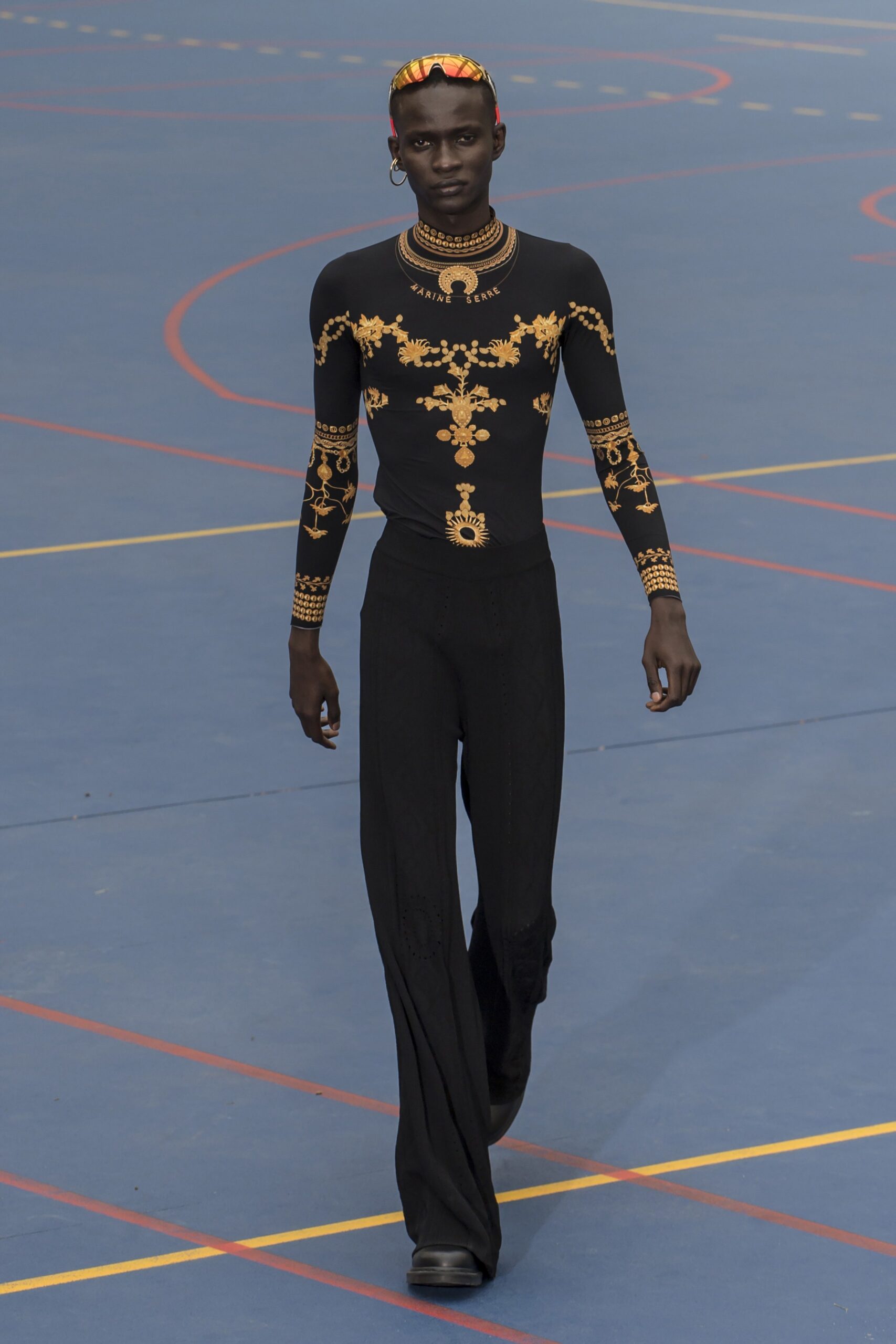 Marine Serre S/S 23 Menswear Look 56
