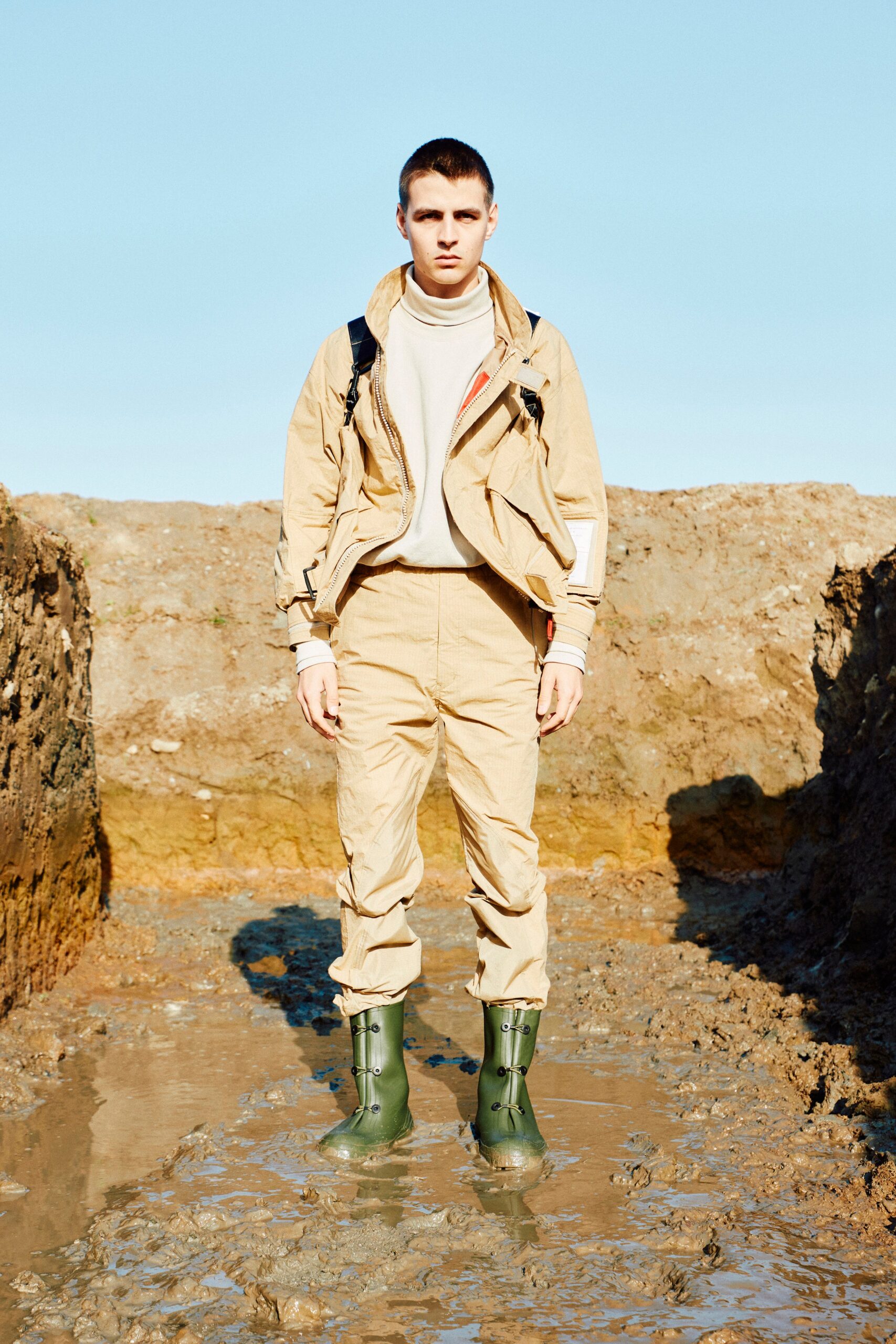 N.Hoolywood Test Product Exchange Service F/W 23 Menswear Look 1