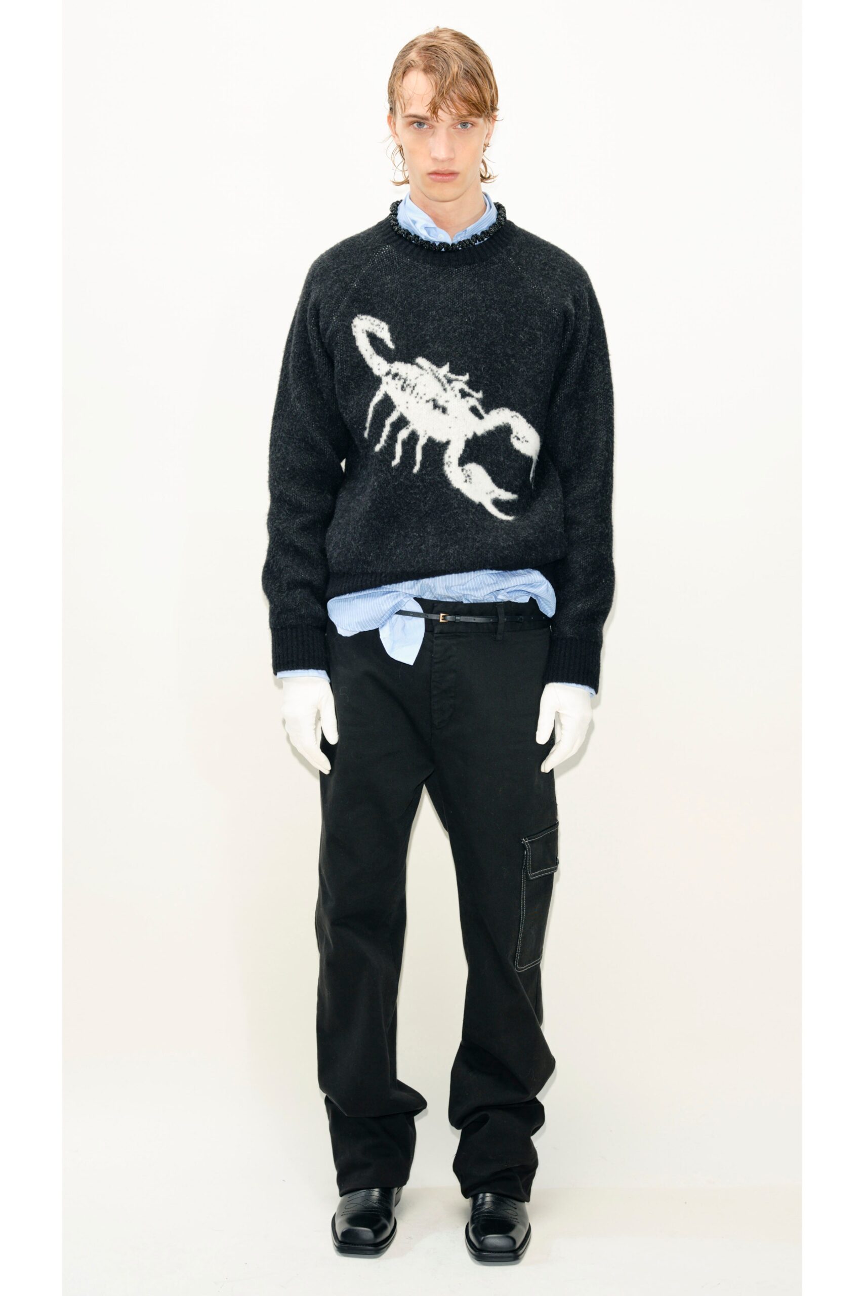 No. 21 F/W 23 Menswear Look 22