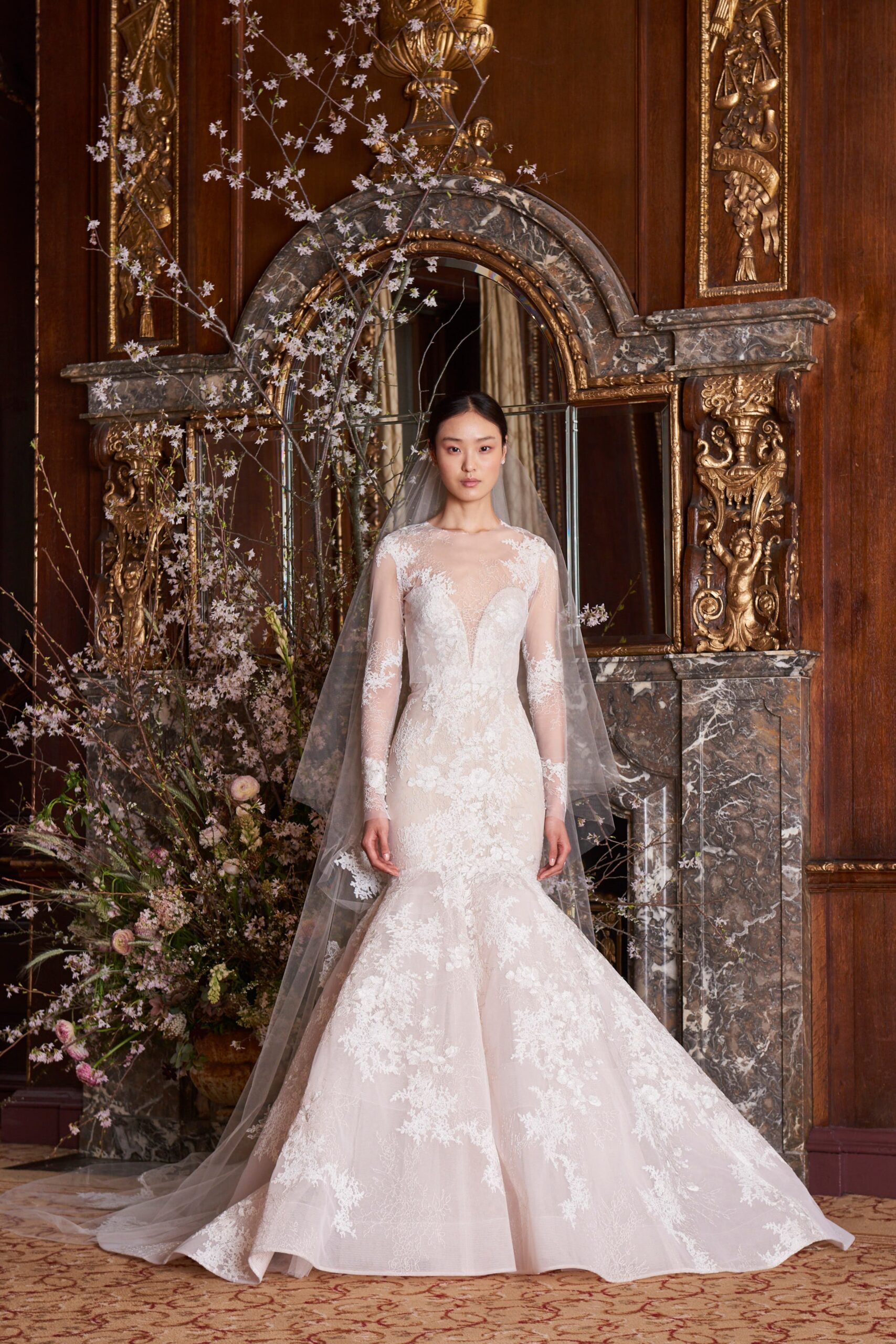 Monique Lhuillier S/S 19 Bridal Look 7