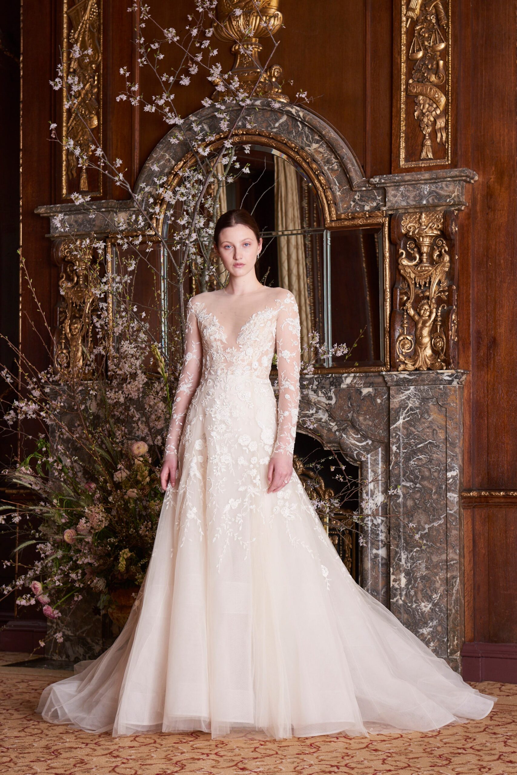 Monique Lhuillier S/S 19 Bridal Look 8