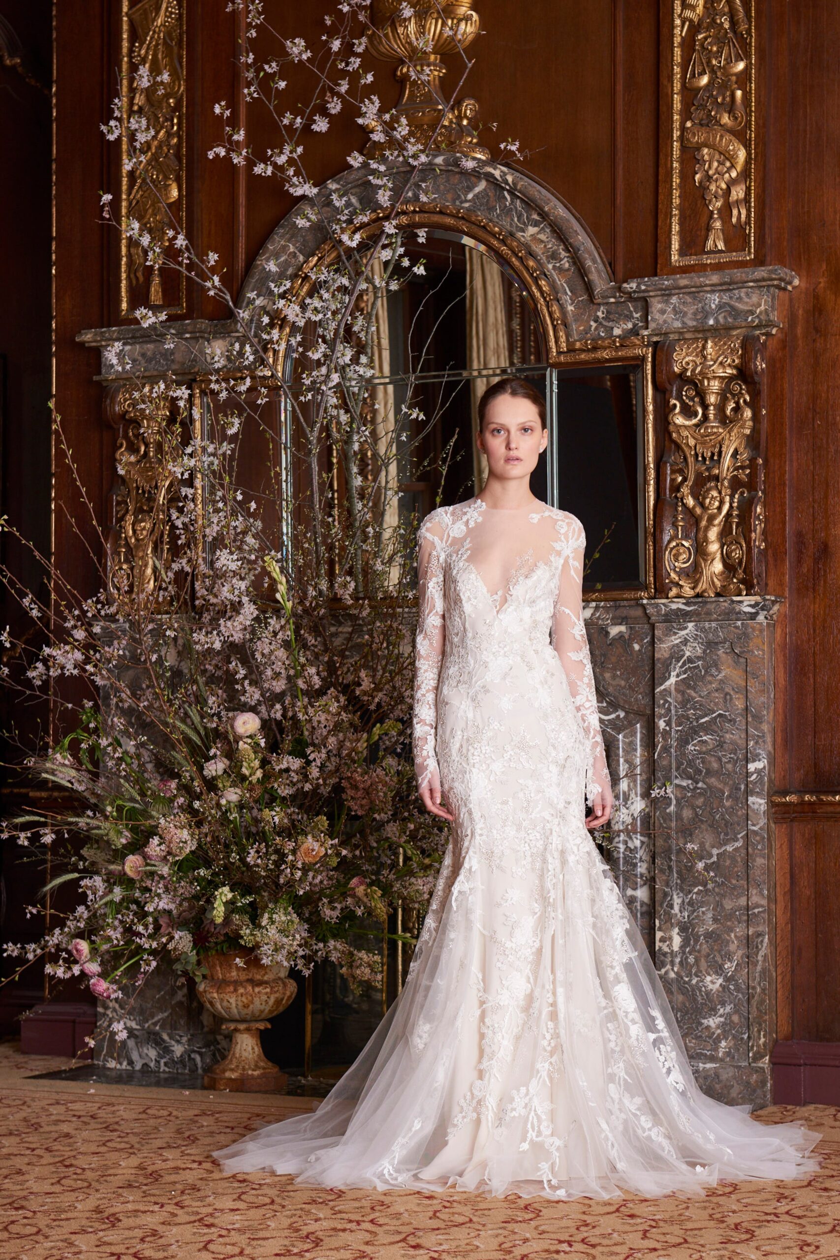 Monique Lhuillier S/S 19 Bridal Look 15