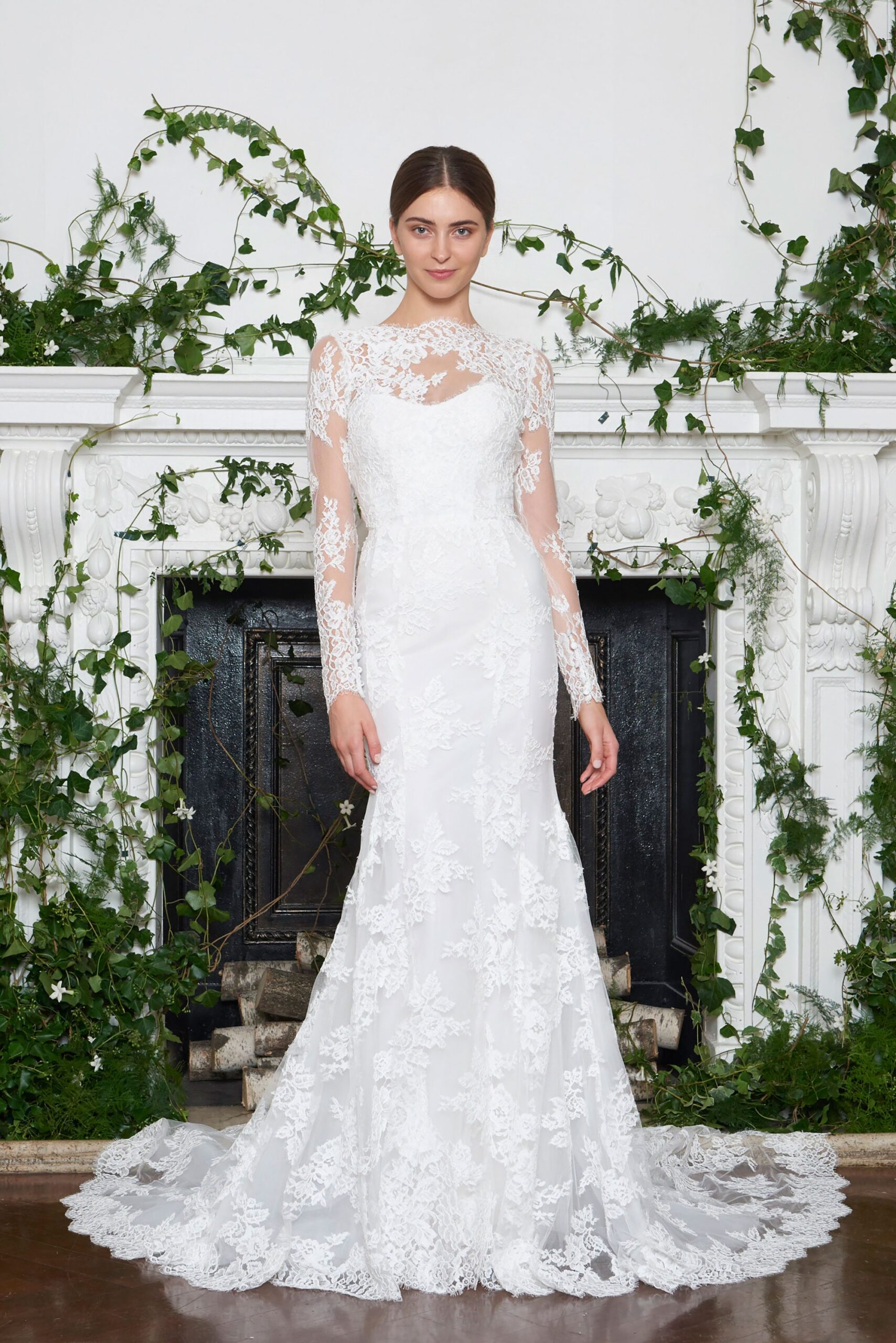 Monique Lhuillier F/W 18 Bridal Look 17