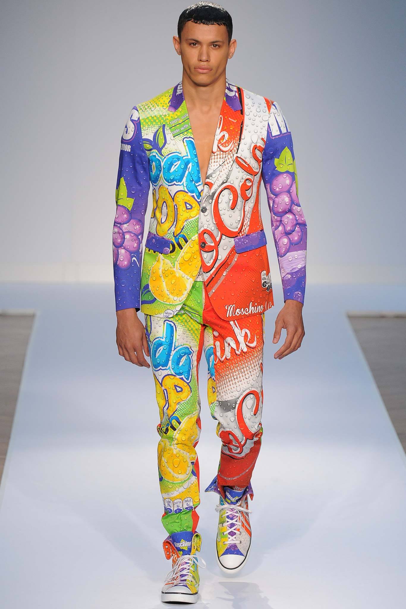 Moschino S/S 15 Menswear Look 1