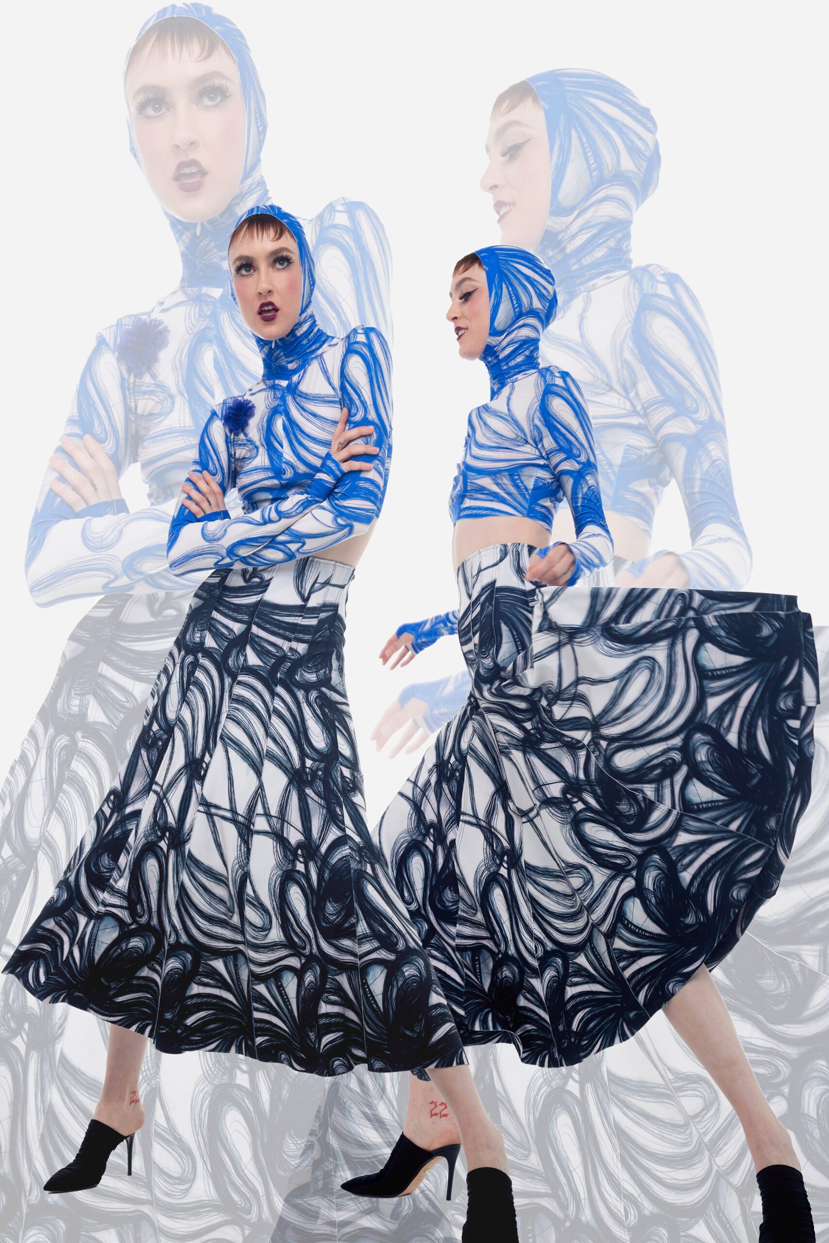 Norma Kamali S/S 22 Look 67