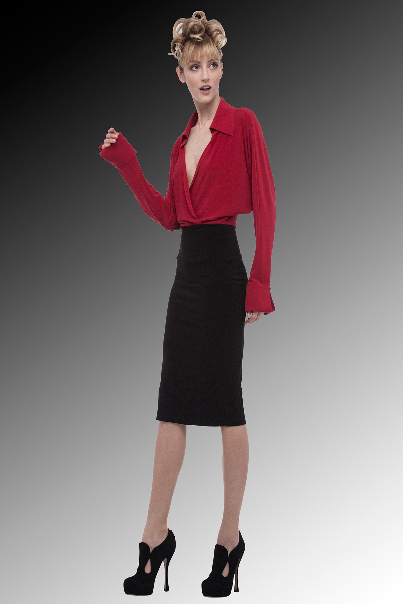 Norma Kamali F/W 15 Look 49