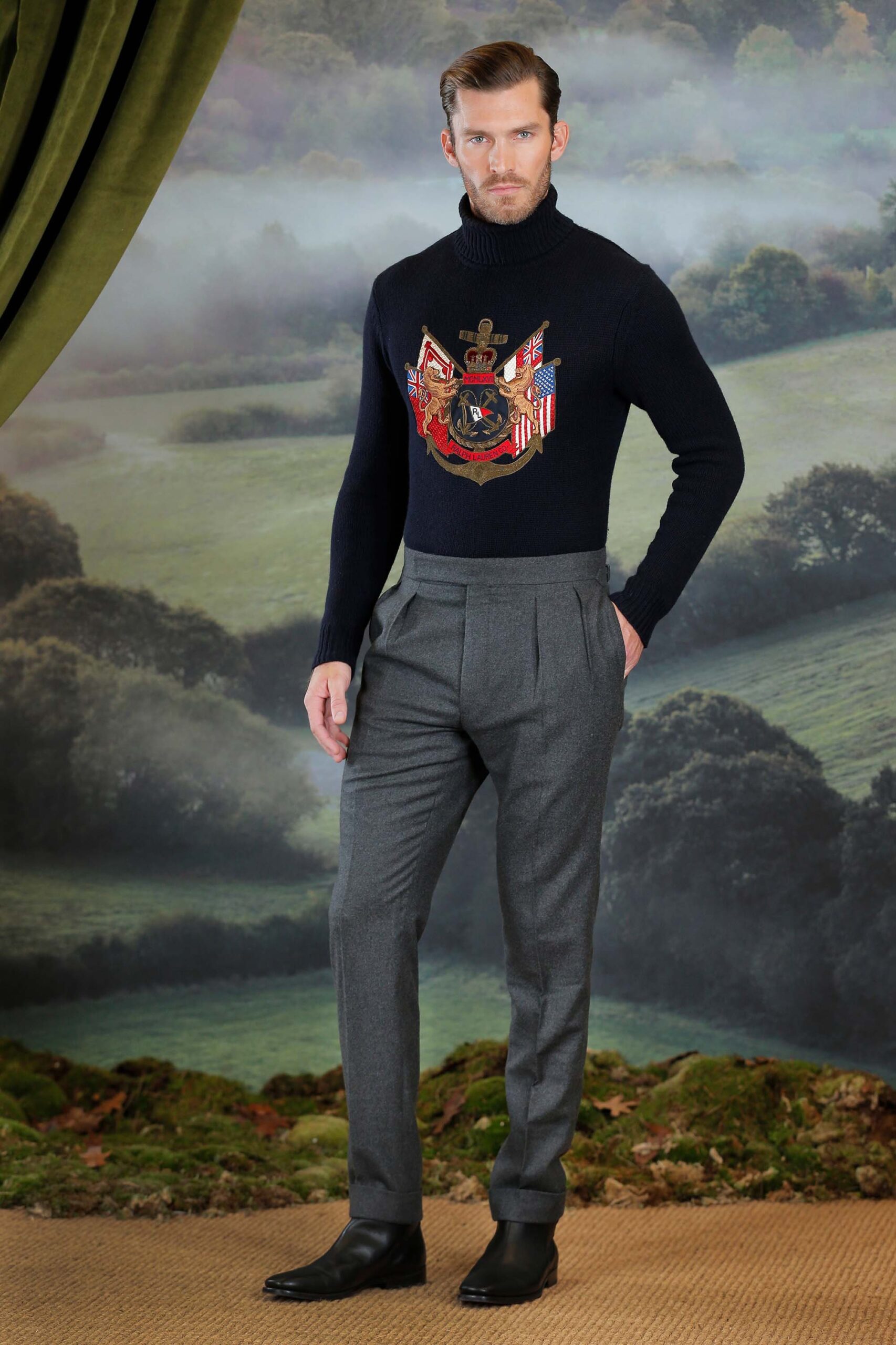 Ralph Lauren F/W 18 Menswear Look 1