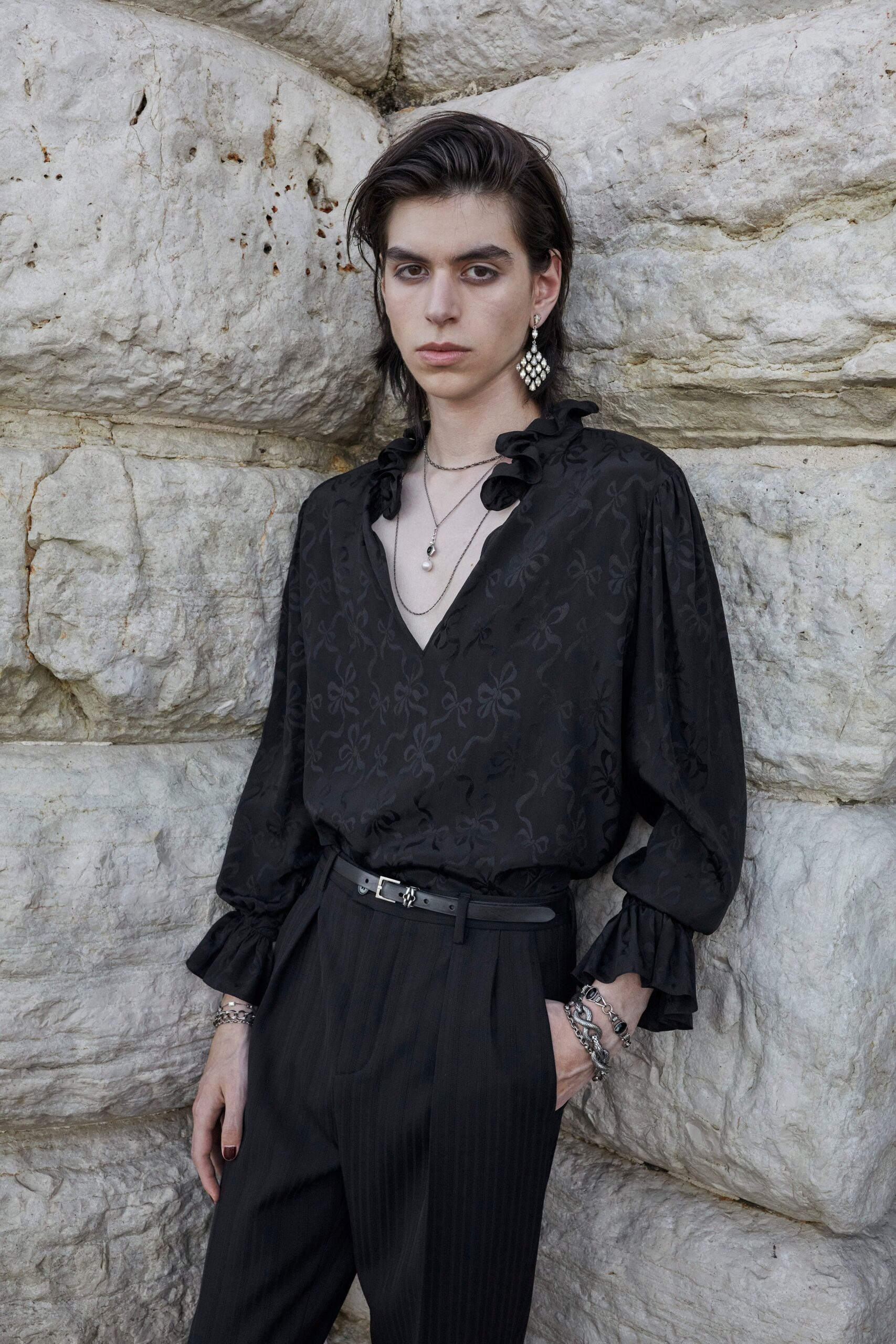 Saint Laurent S/S 22 Menswear Look 15