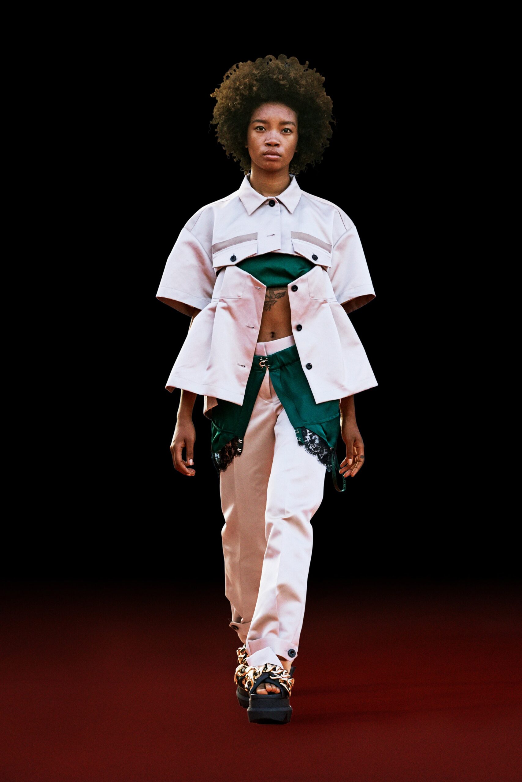 Sacai S/S 22 Look 35