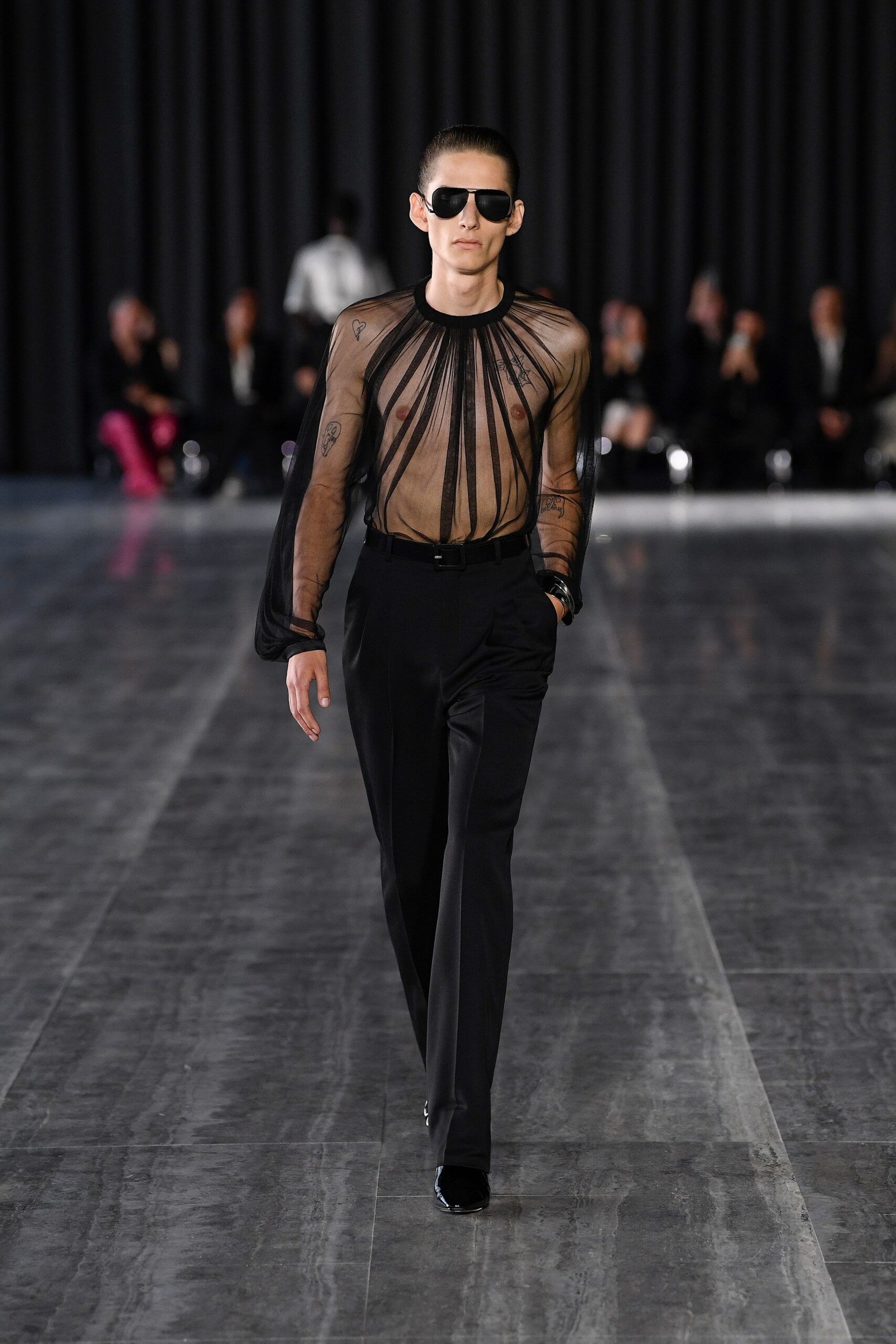 Saint Laurent S/S 24 Menswear Look 39