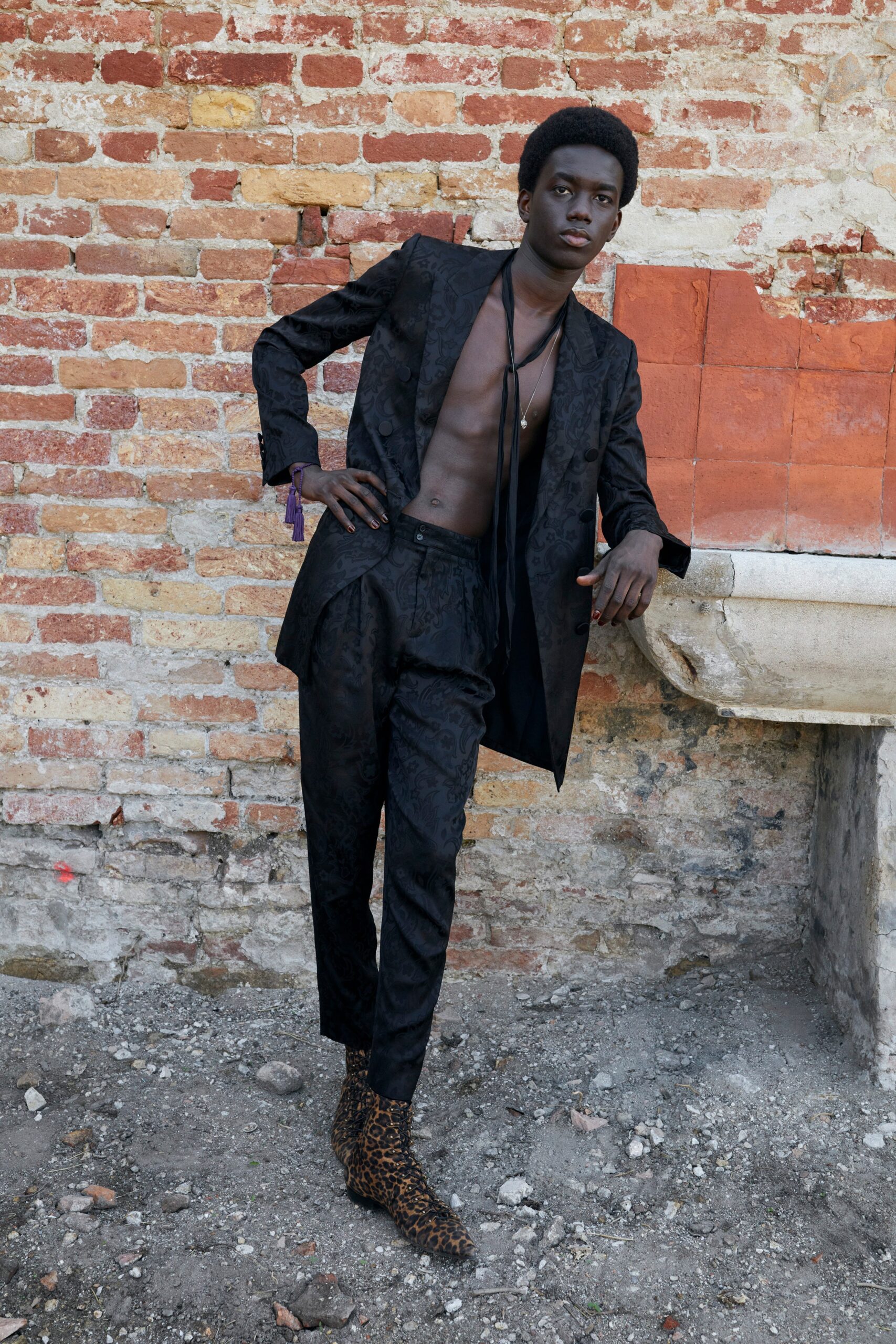 Saint Laurent S/S 22 Menswear Look 53