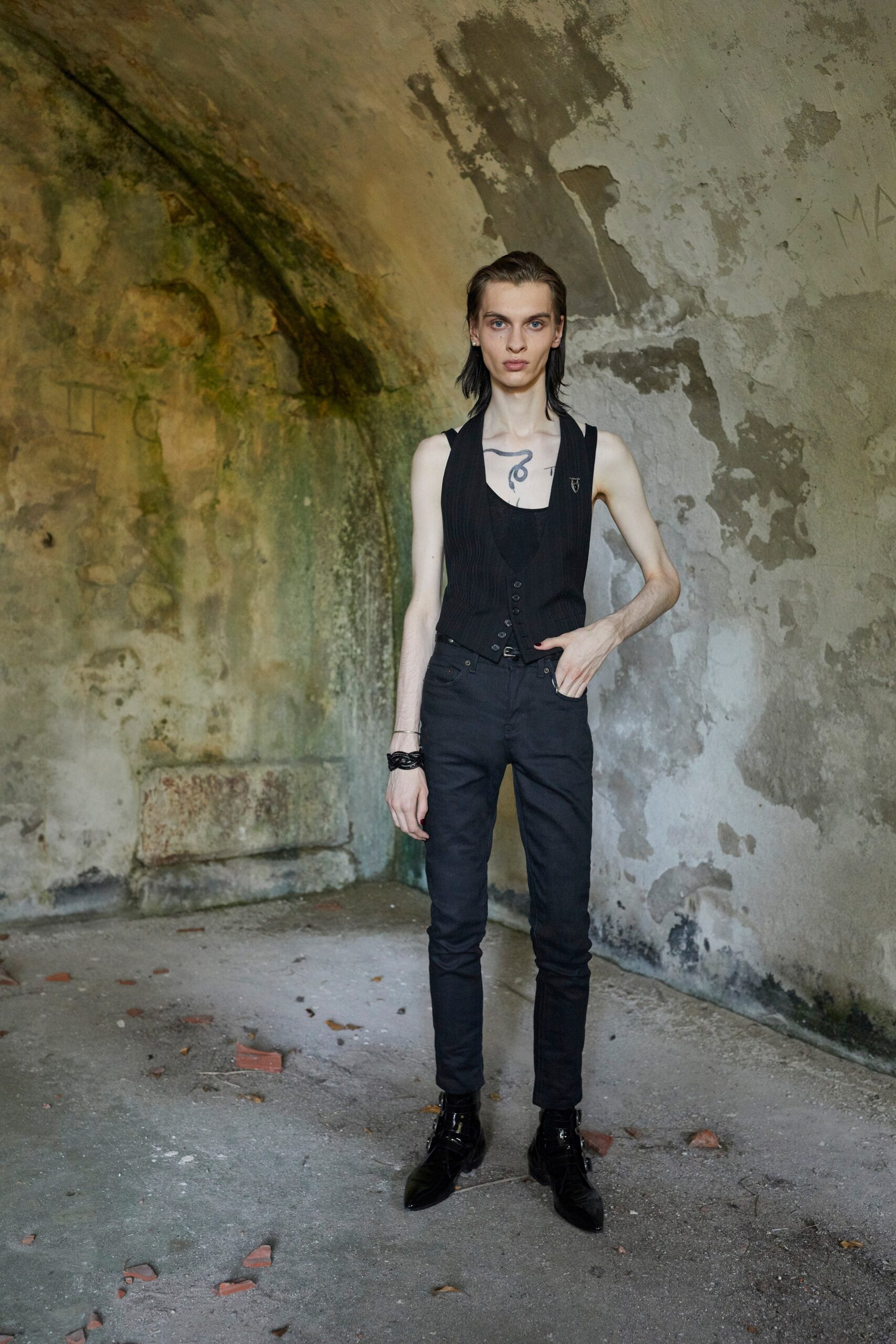 Saint Laurent S/S 22 Menswear Look 55