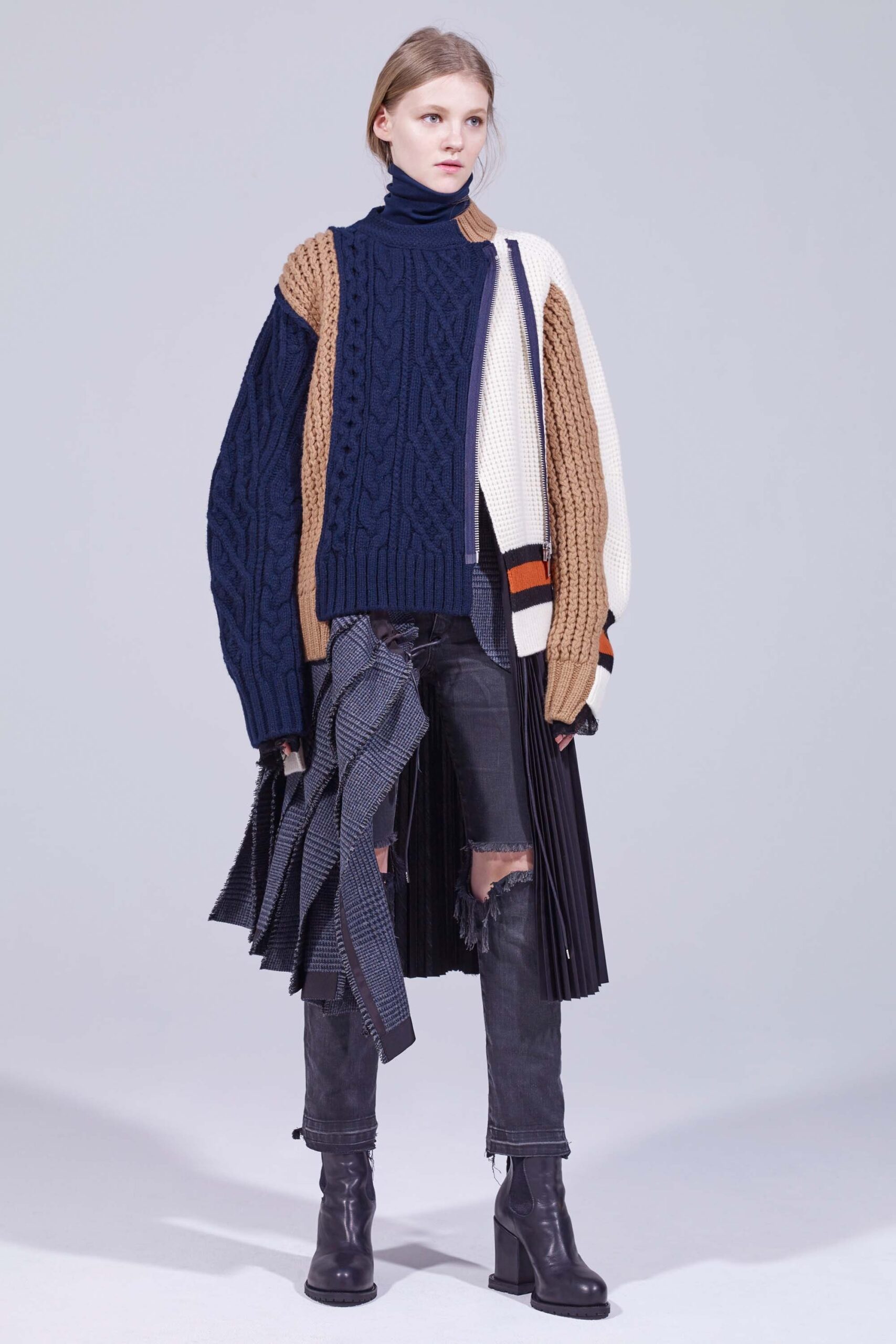 Sacai F/W 18 Look 14