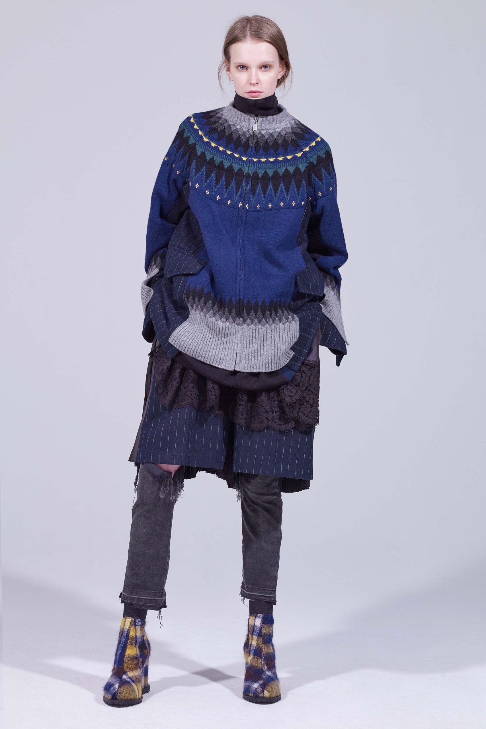 Sacai F/W 18 Look 32