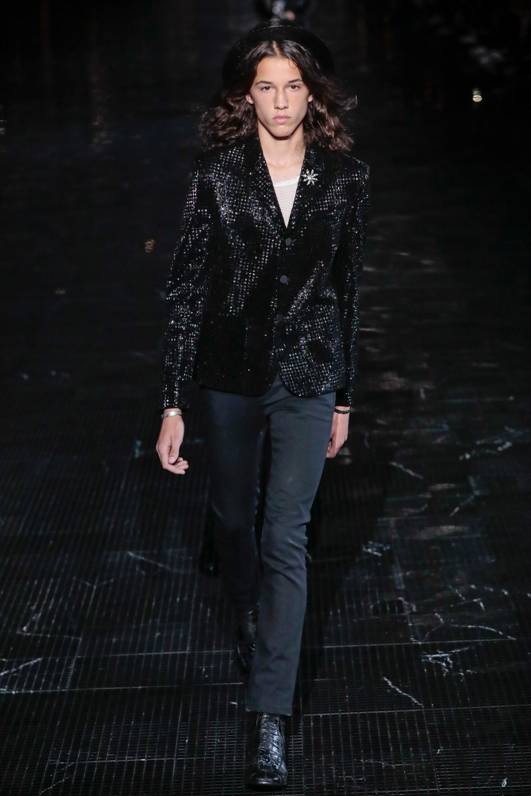 Saint Laurent S/S 19 Menswear Look 50