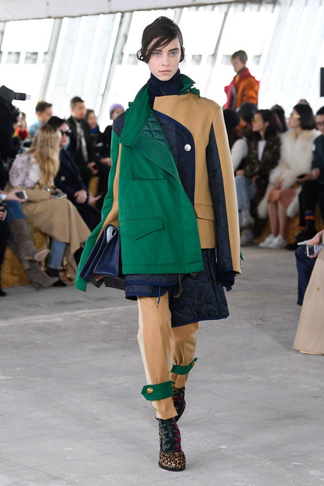 Sacai F/W 18 Look 17
