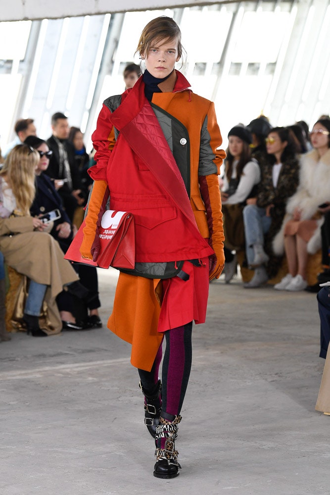 Sacai F/W 18 Look 18