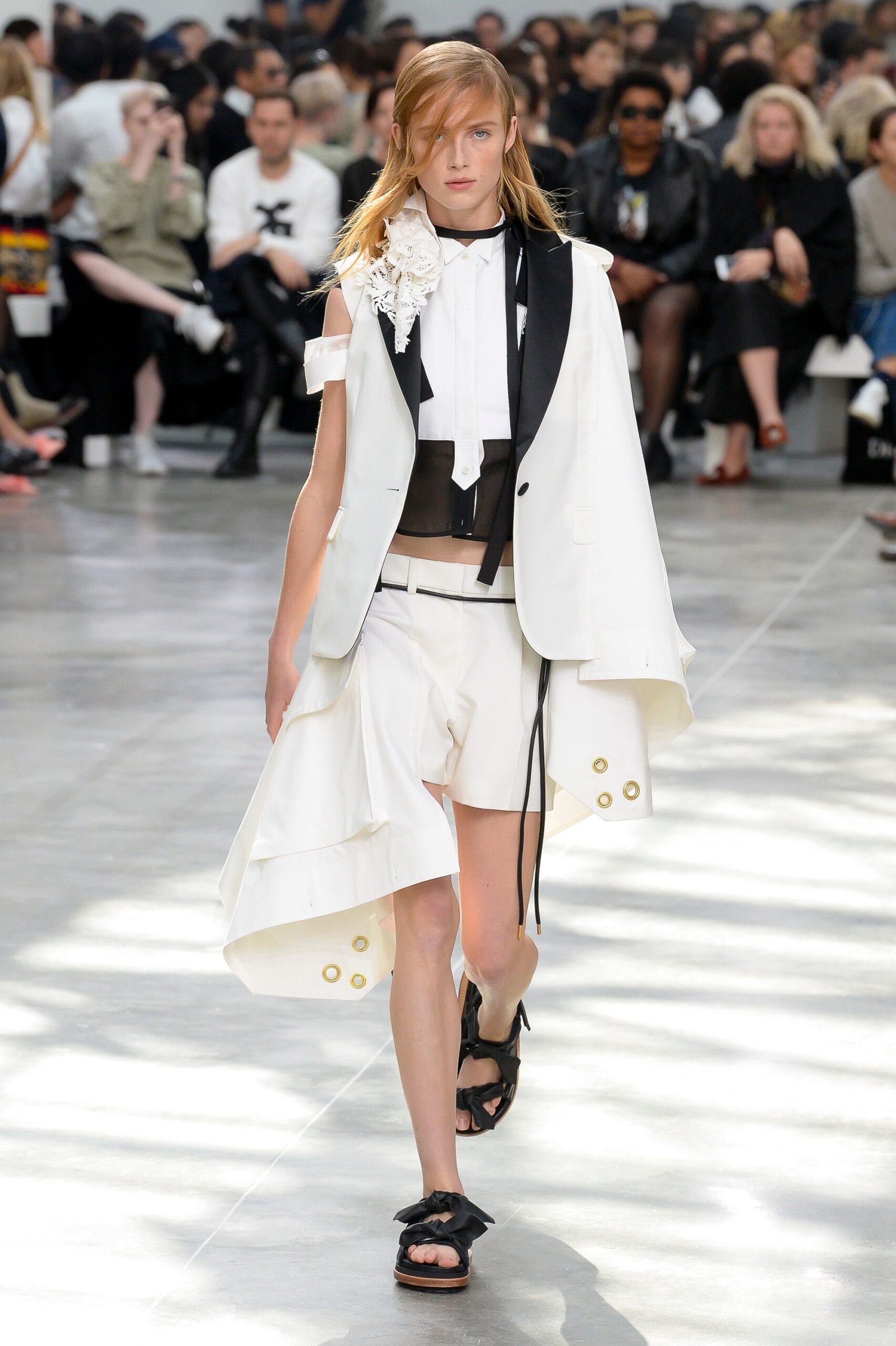 Sacai S/S 19 Look 1