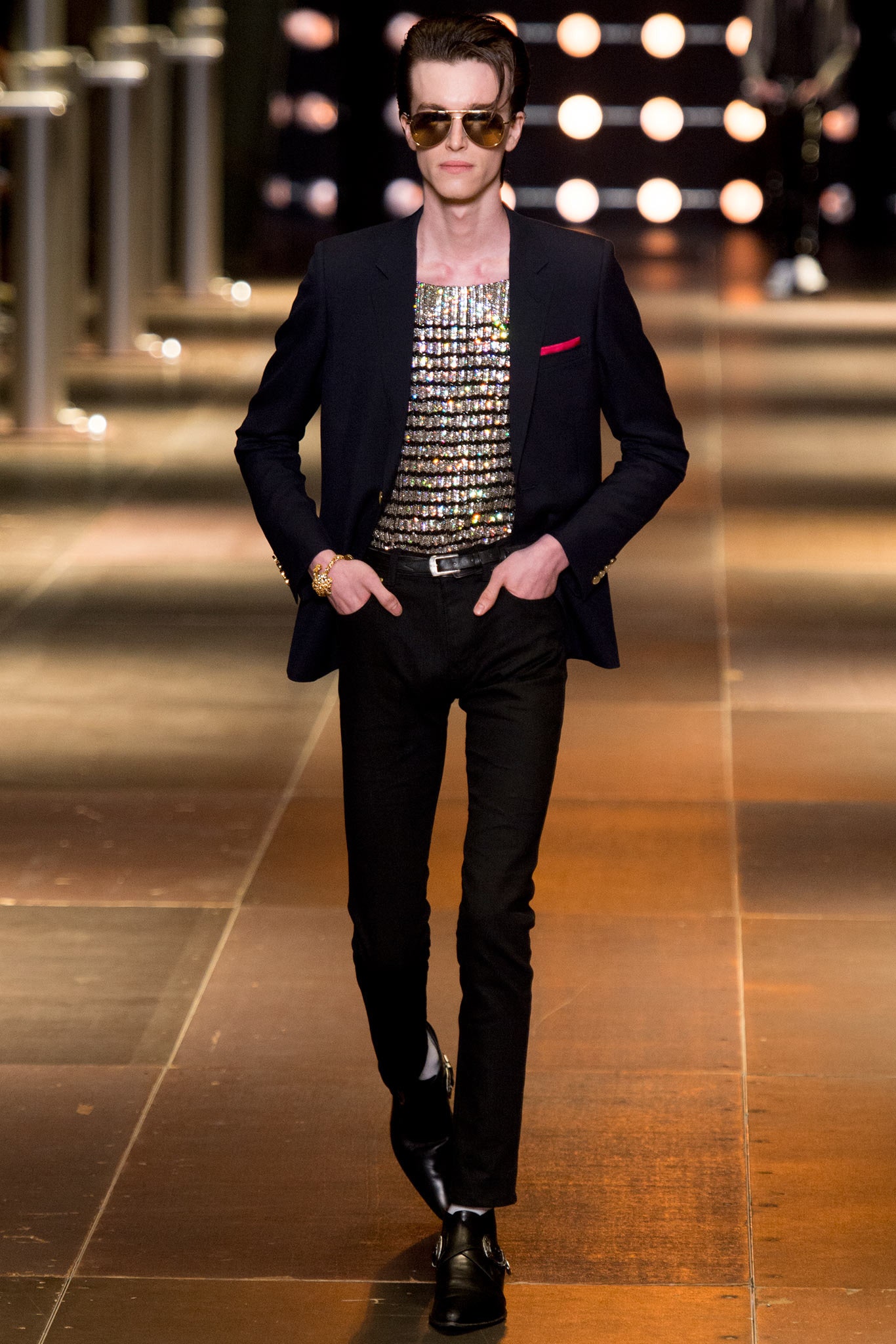 Saint Laurent S/S 14 Menswear Look 1