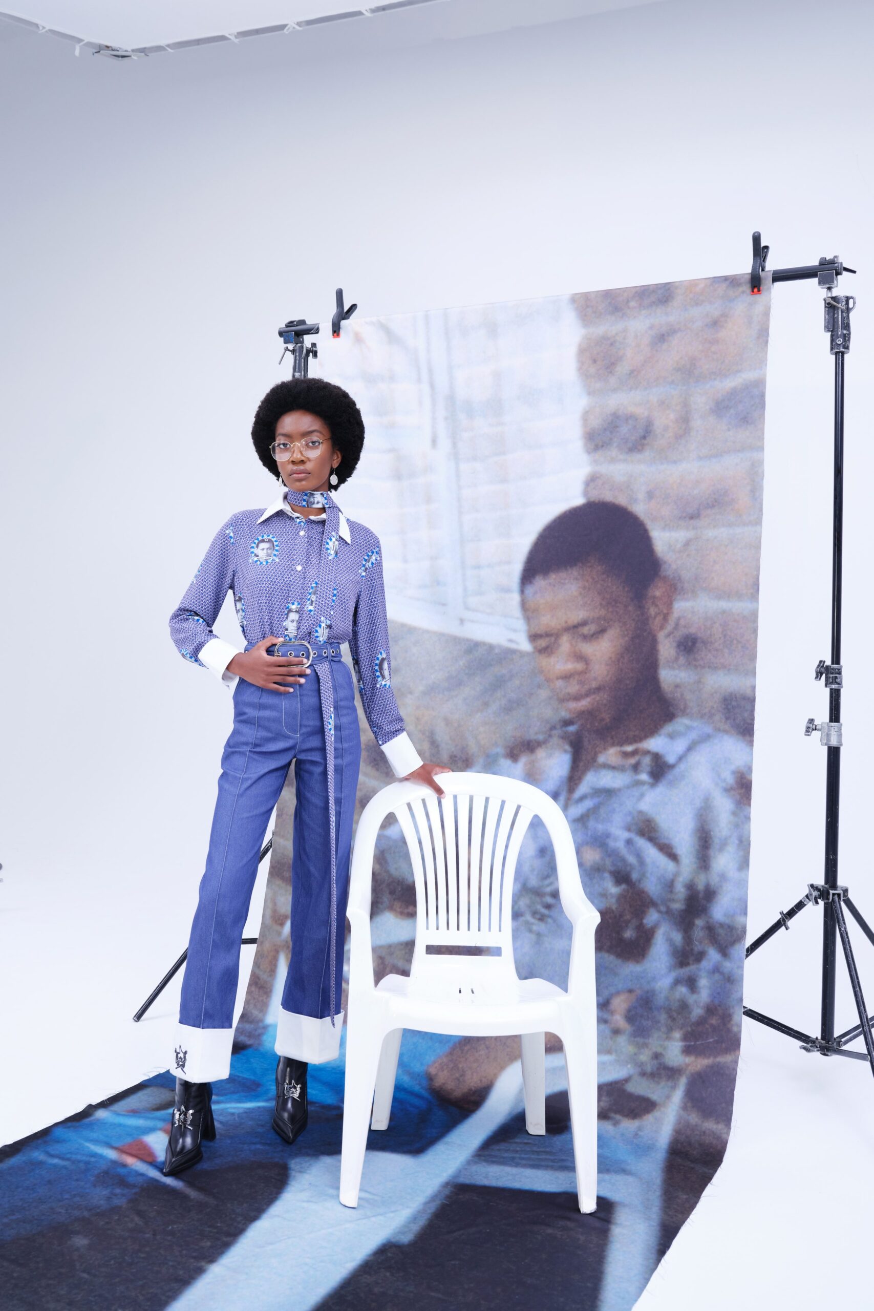 Thebe Magugu S/S 22 Look 3