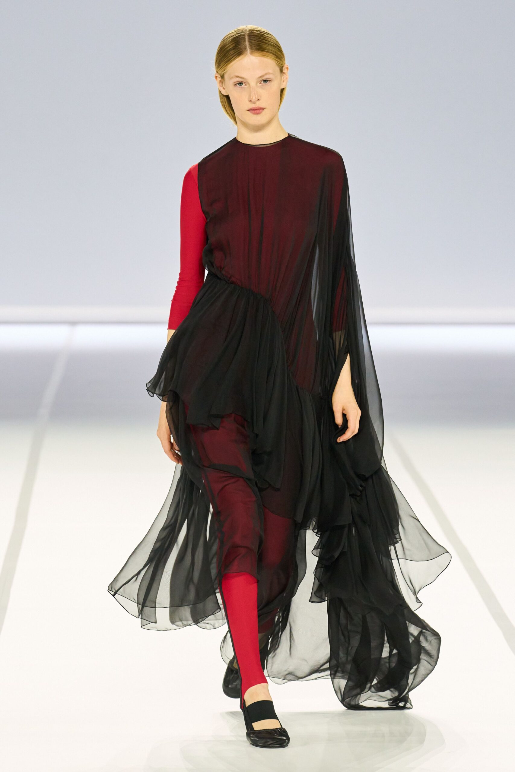 red silk fitted leggings