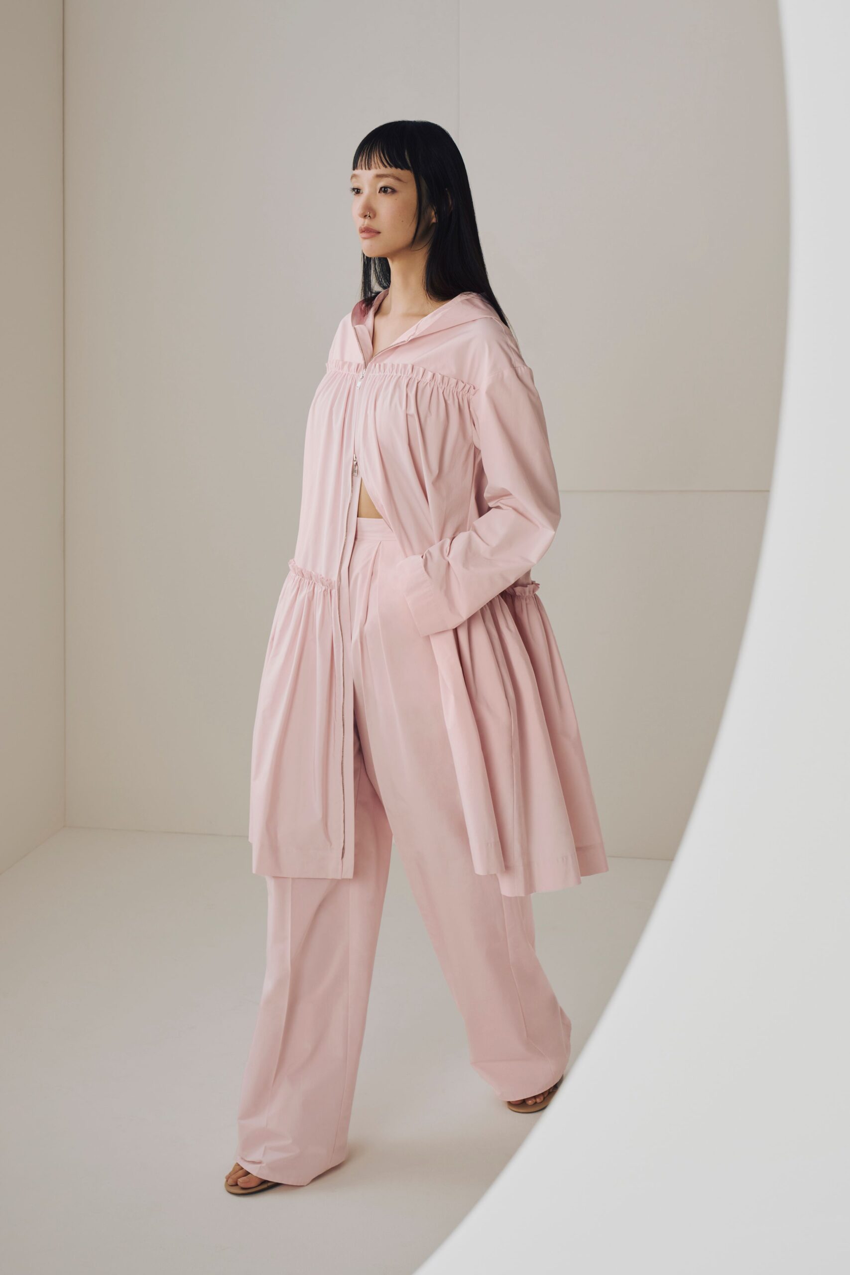 pink relaxed cotton outfit