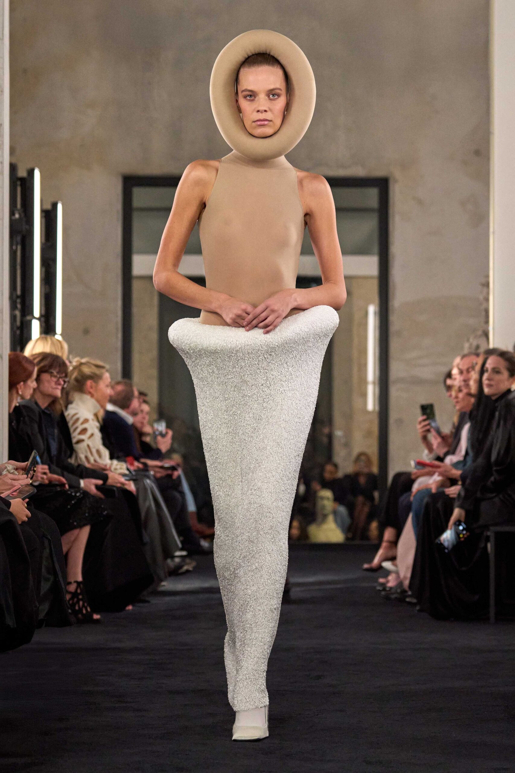 white silk fitted flared shiny pants