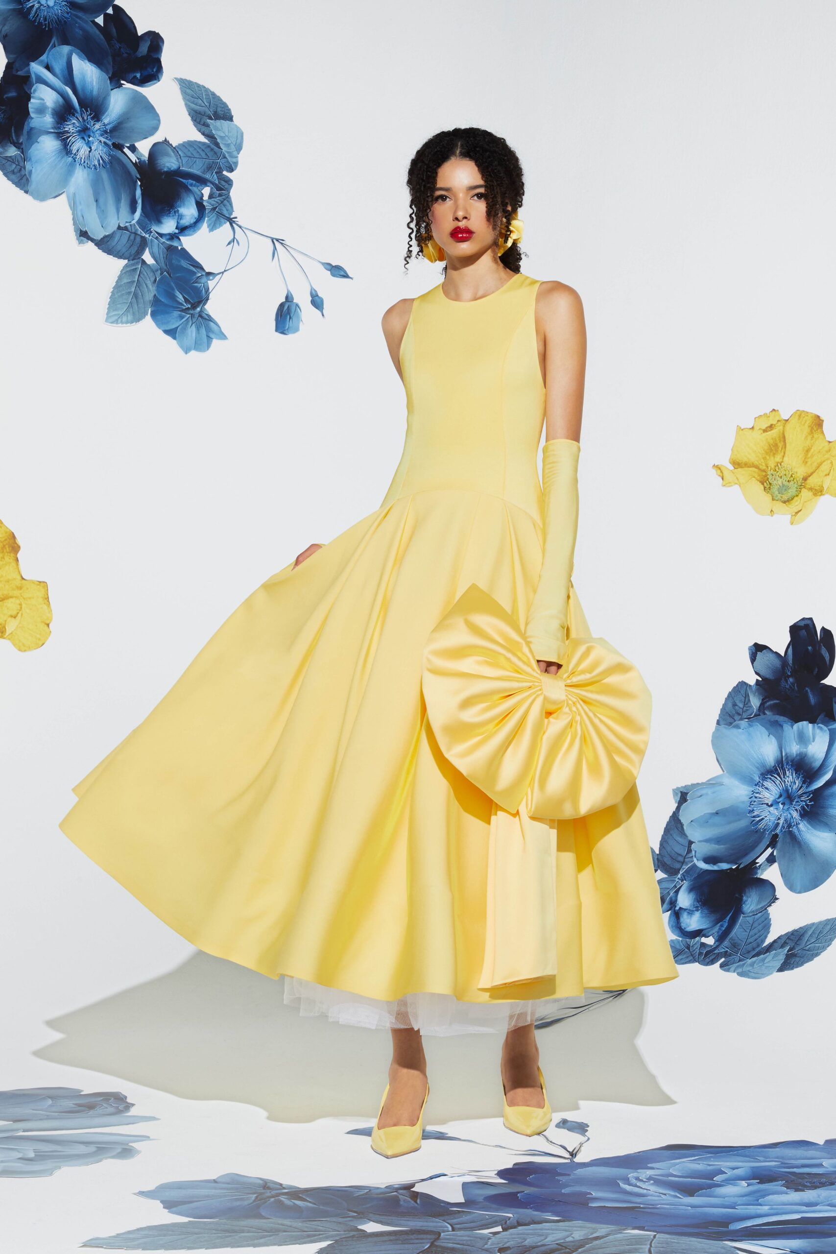 yellow silk bag
