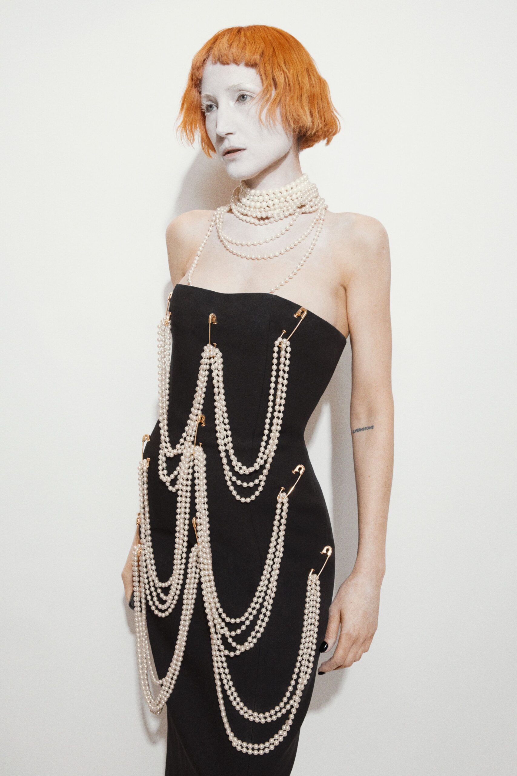 black velvet strapless dress