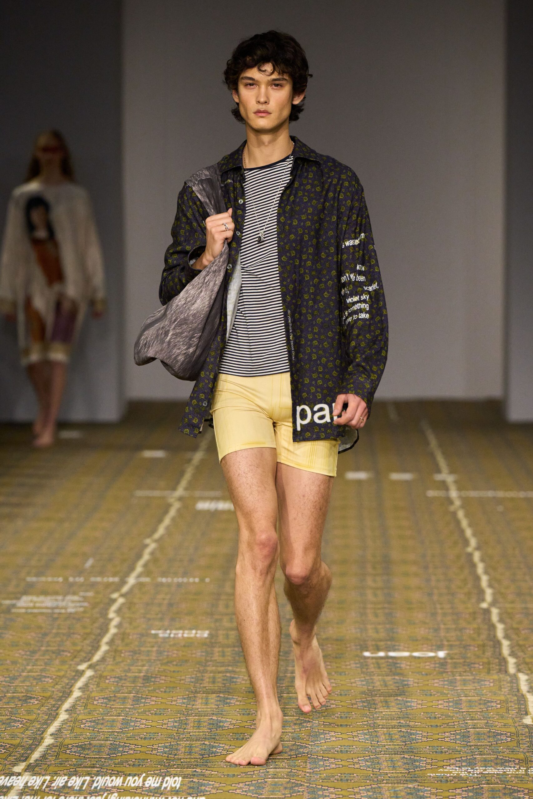 gray leather structured draped textured bag