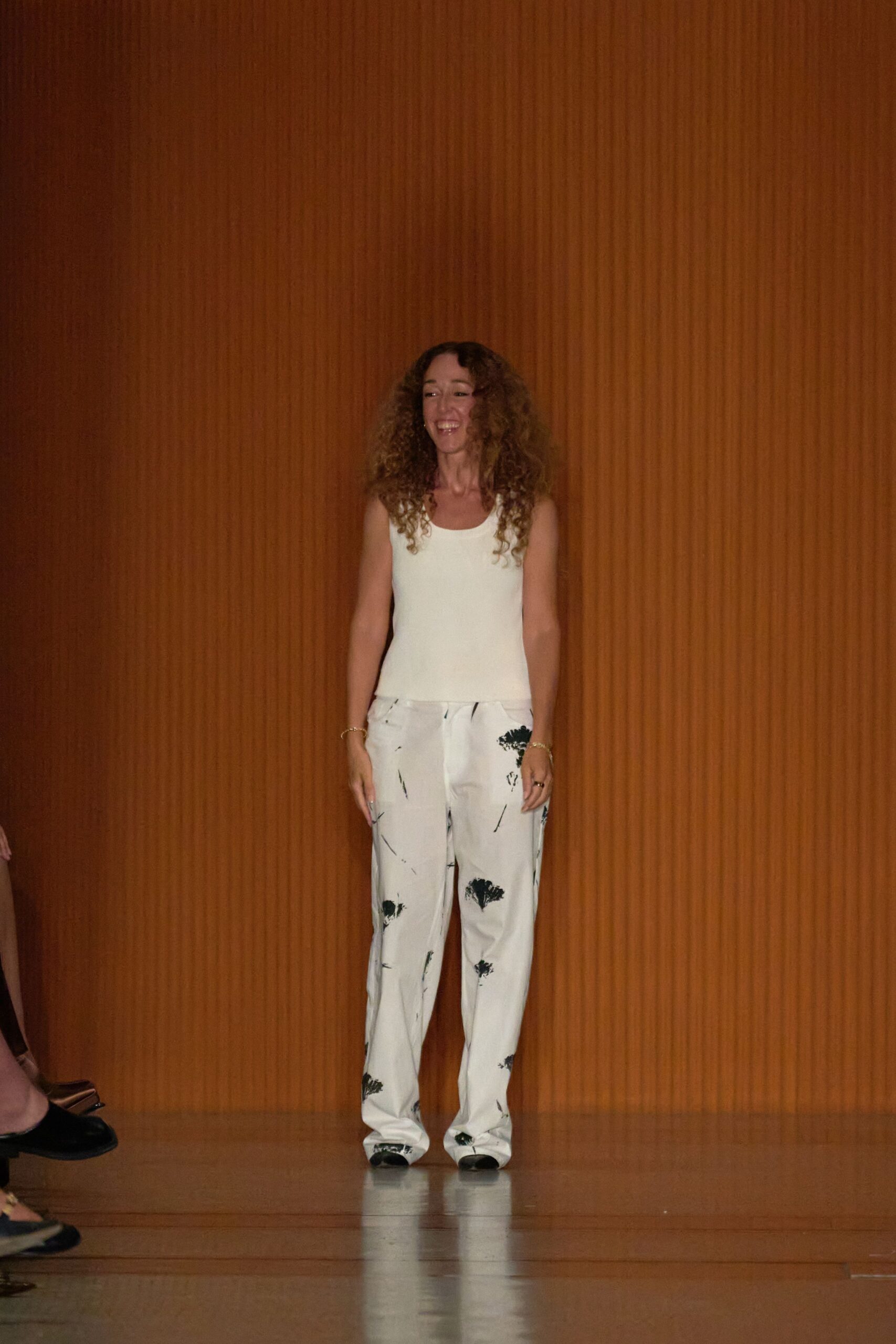 white relaxed top and pants