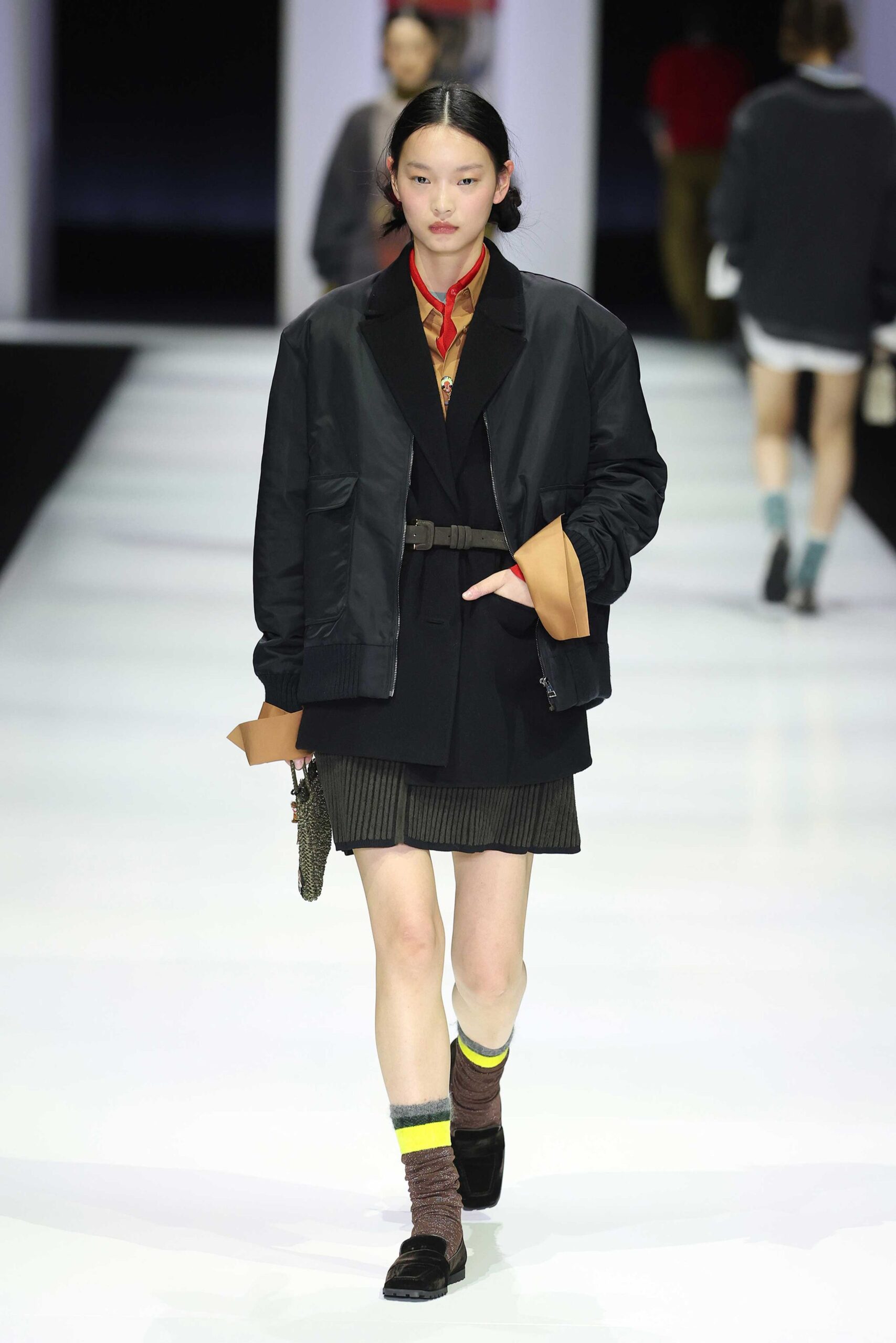 black jacket and blazer outfit