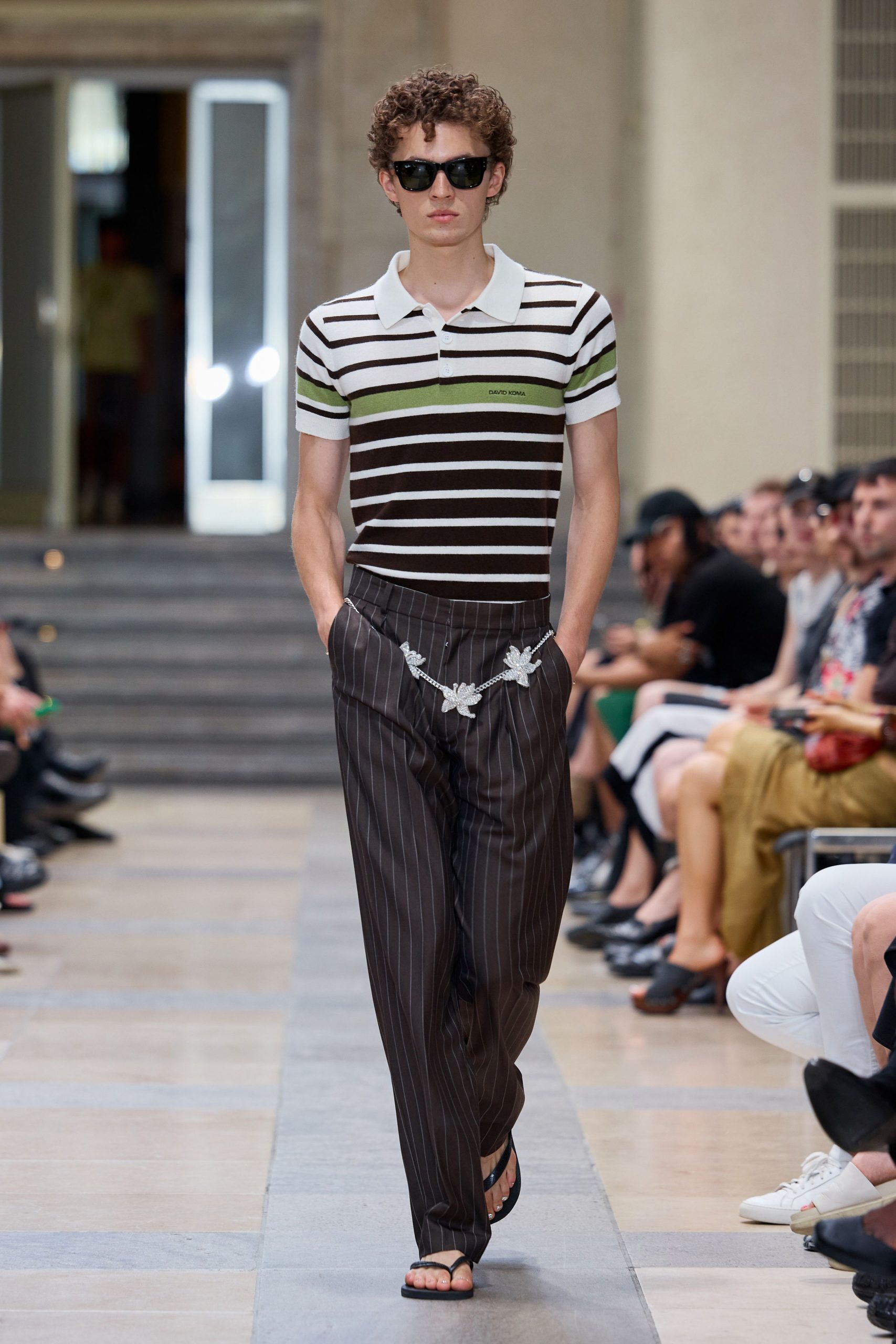 striped shirt relaxed pants