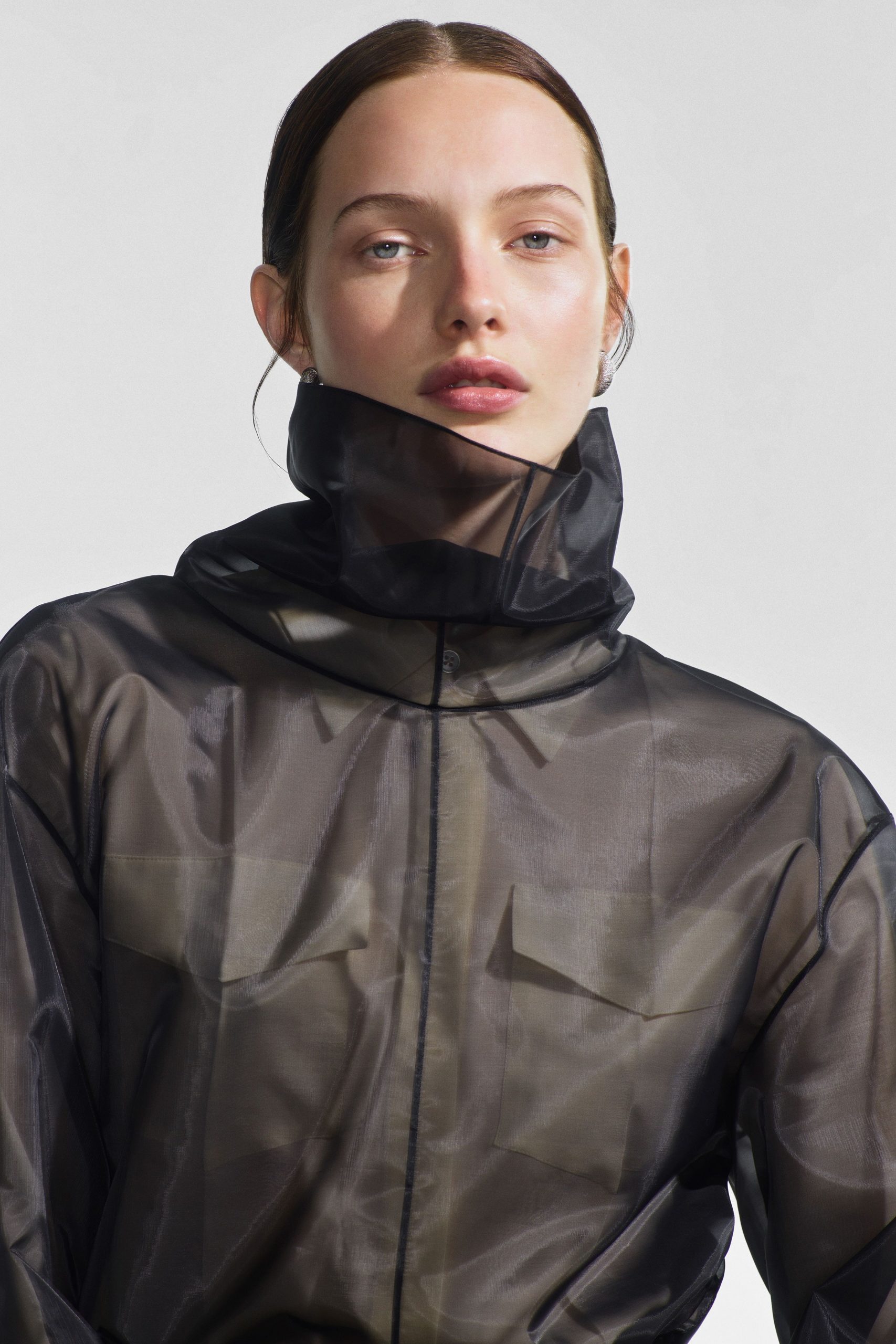 black sheer mesh jacket