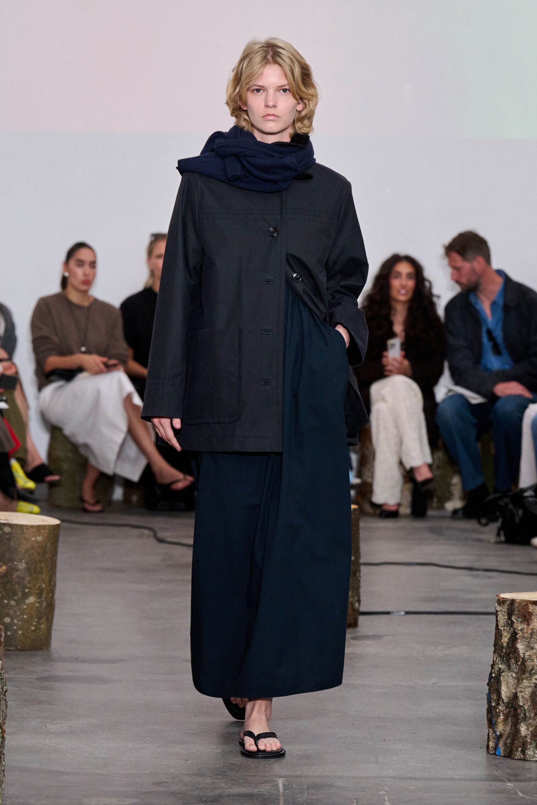 black cotton relaxed maxi pants
