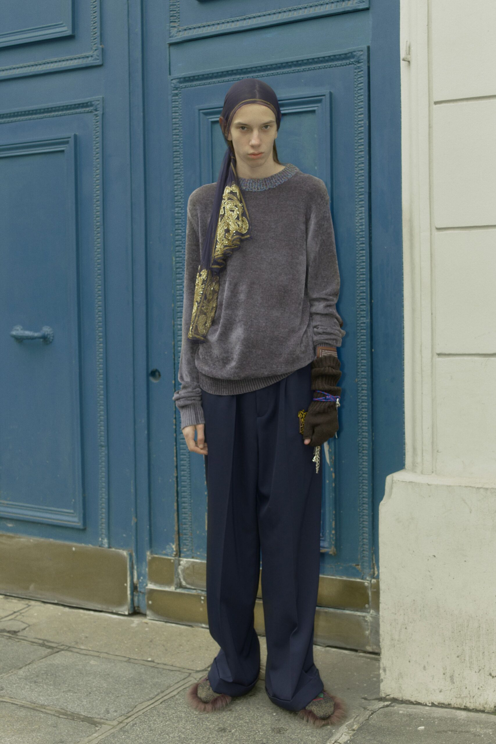 Bed j.w. Ford F/W 25 Menswear Look 17