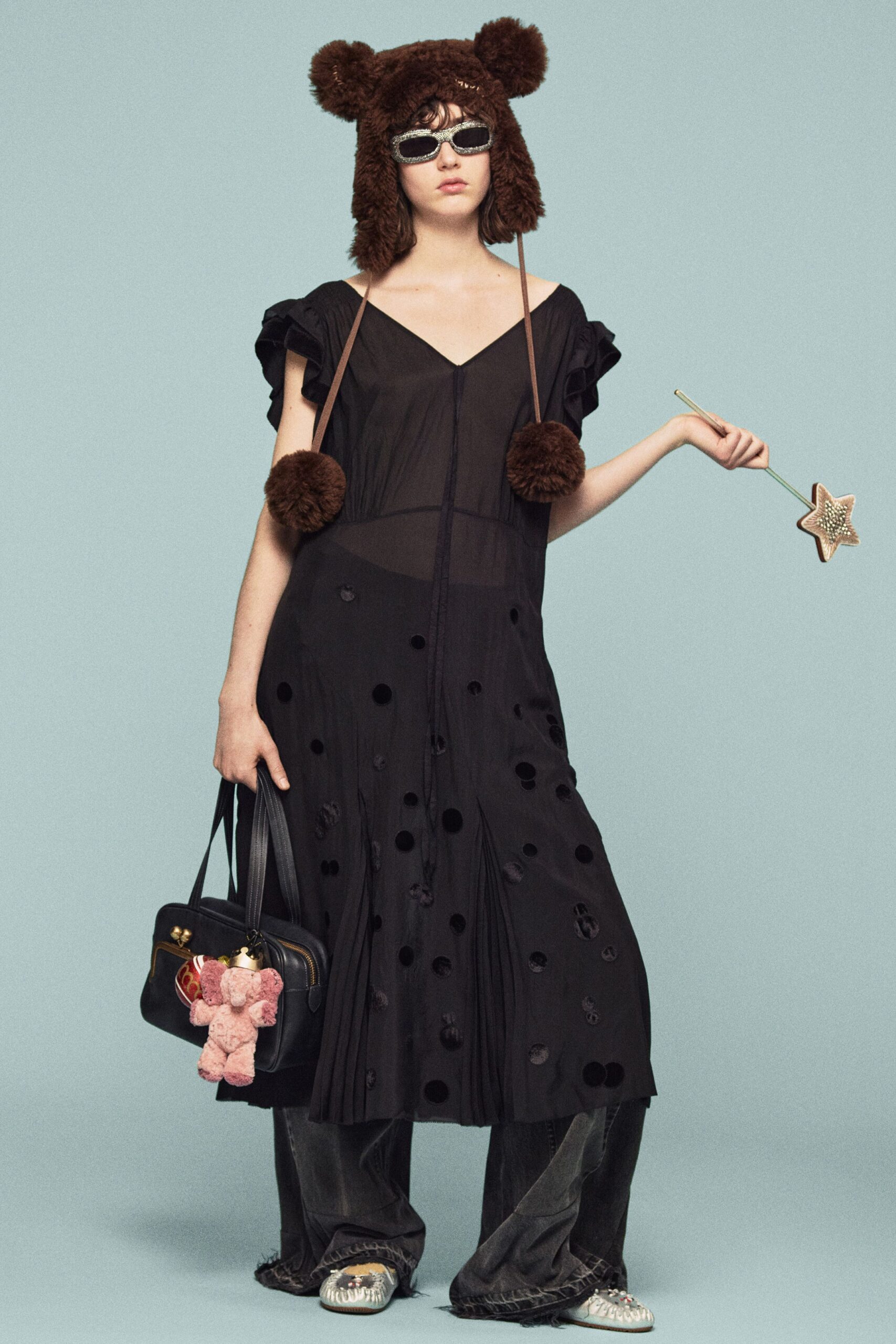 black relaxed maxi dress
