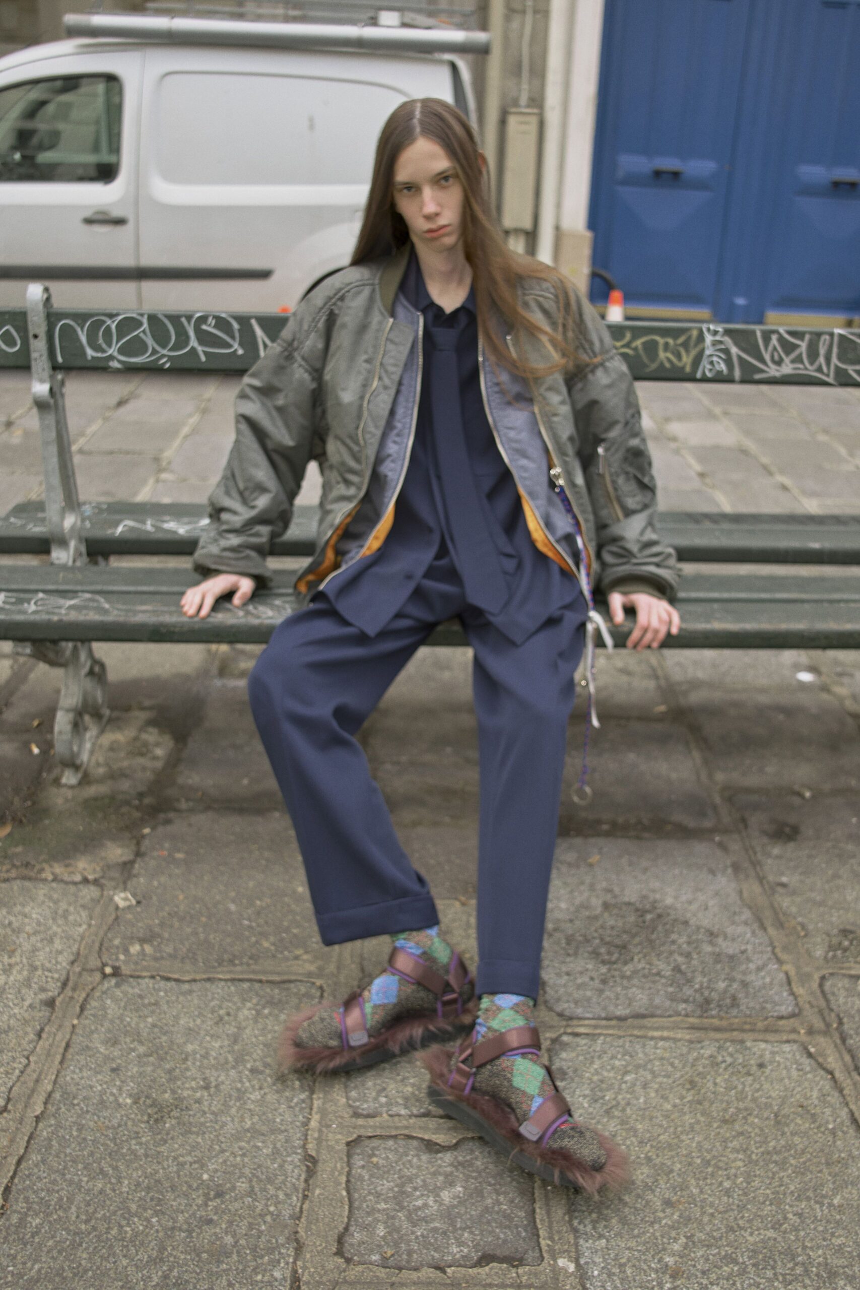 Bed j.w. Ford F/W 25 Menswear Look 33